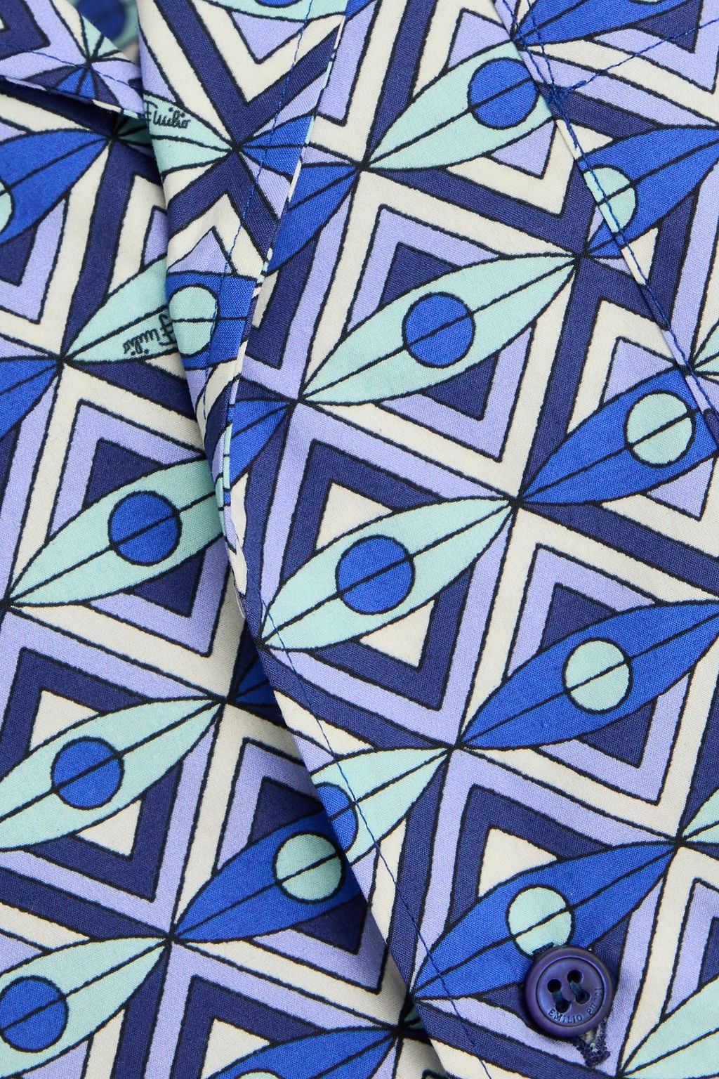 PUCCI قميص من قطن بوبلين مزين بطبعات