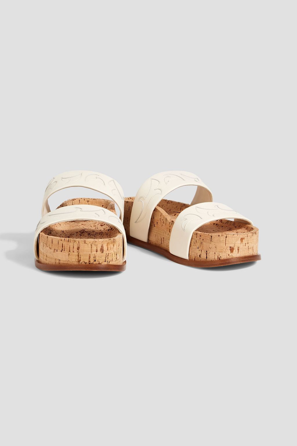 GABRIELA HEARST Striker laser-cut leather platform sandals