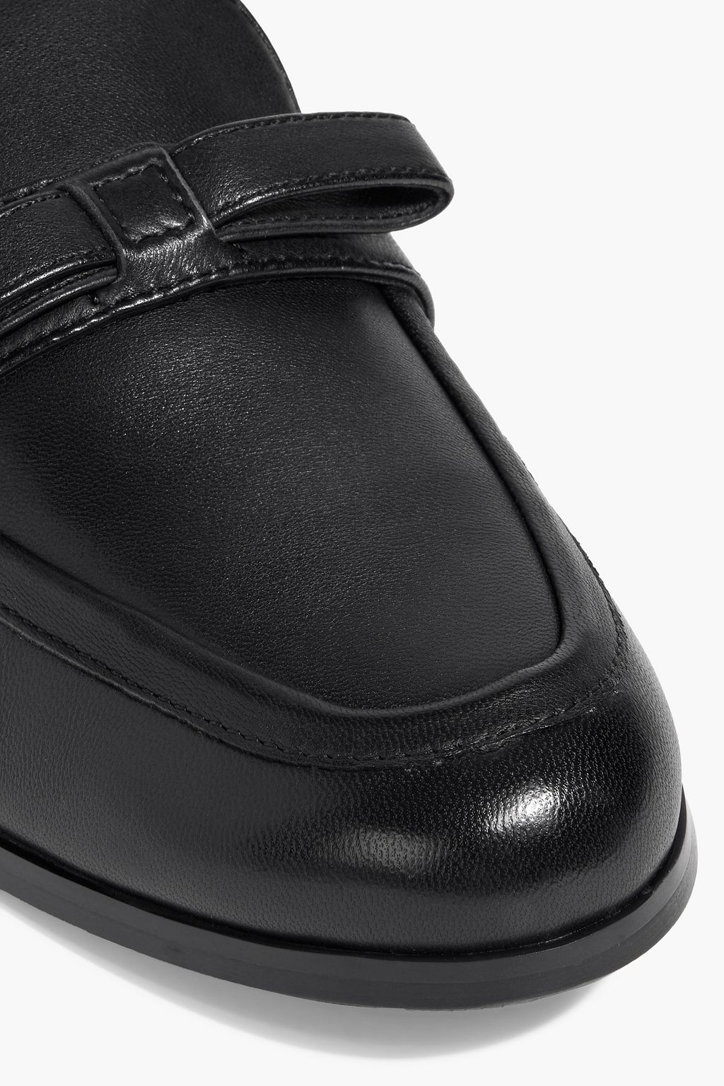 STUART WEITZMAN Emma レザー ローファー リボン付き
