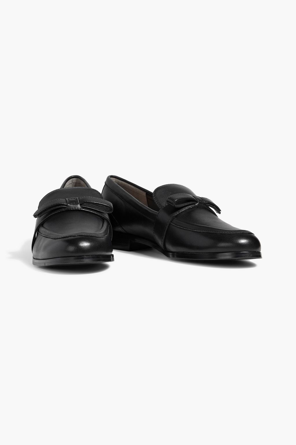 STUART WEITZMAN Emma レザー ローファー リボン付き