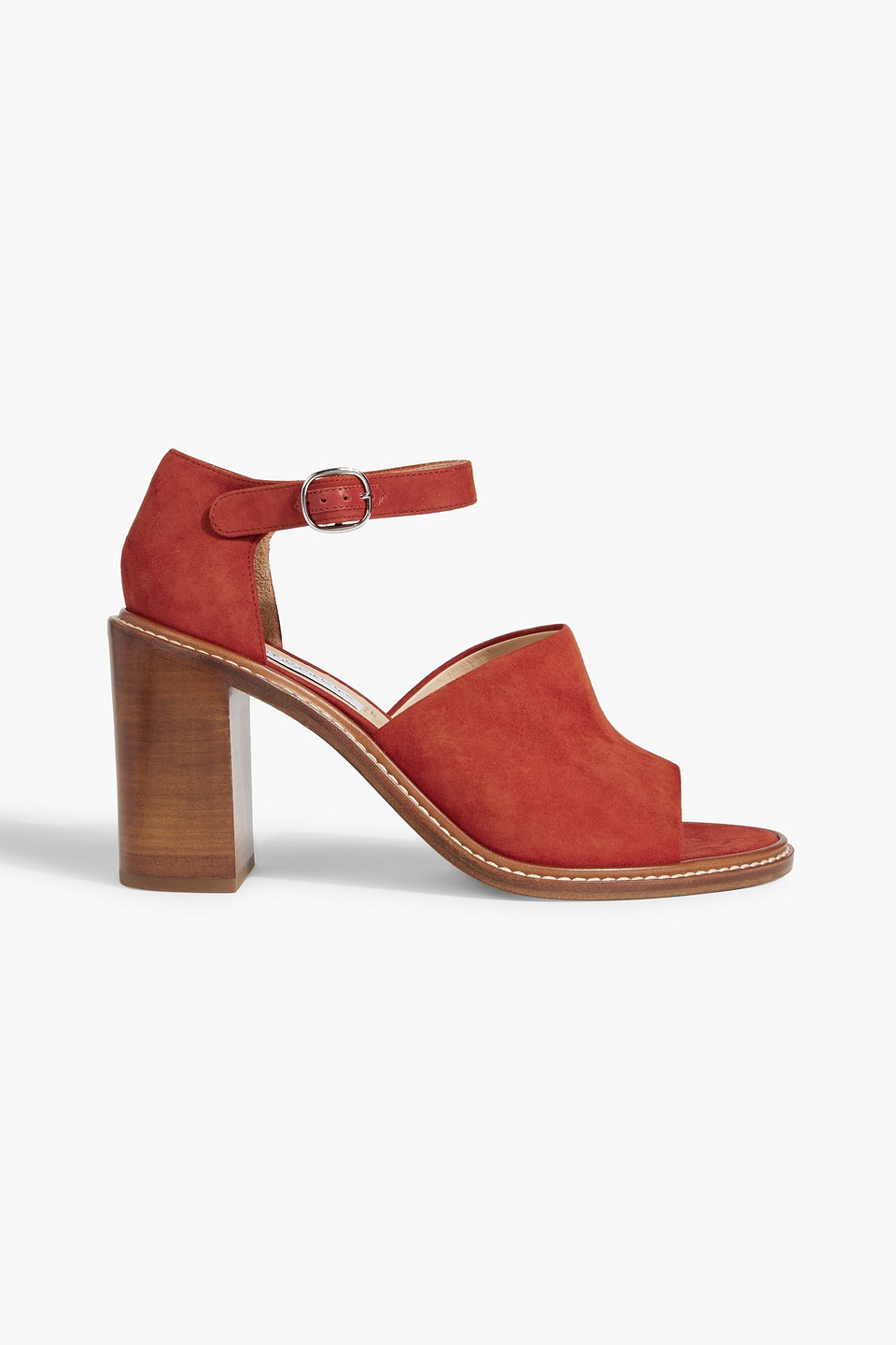 Gabriela Hearst Beau Suede Sandals In Brick