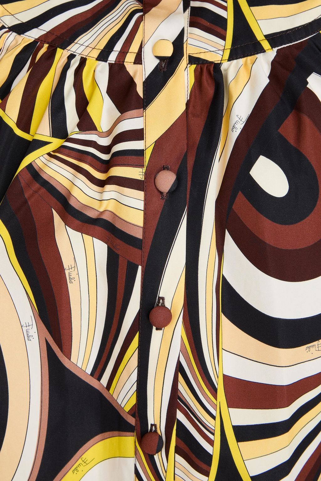 PUCCI قميص من قطن بوبلين مزين بطبعات