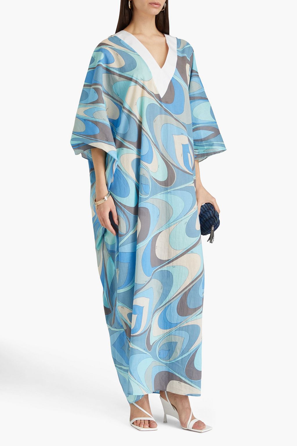 PUCCI Bedruckter Kaftan aus Baumwollmusselin