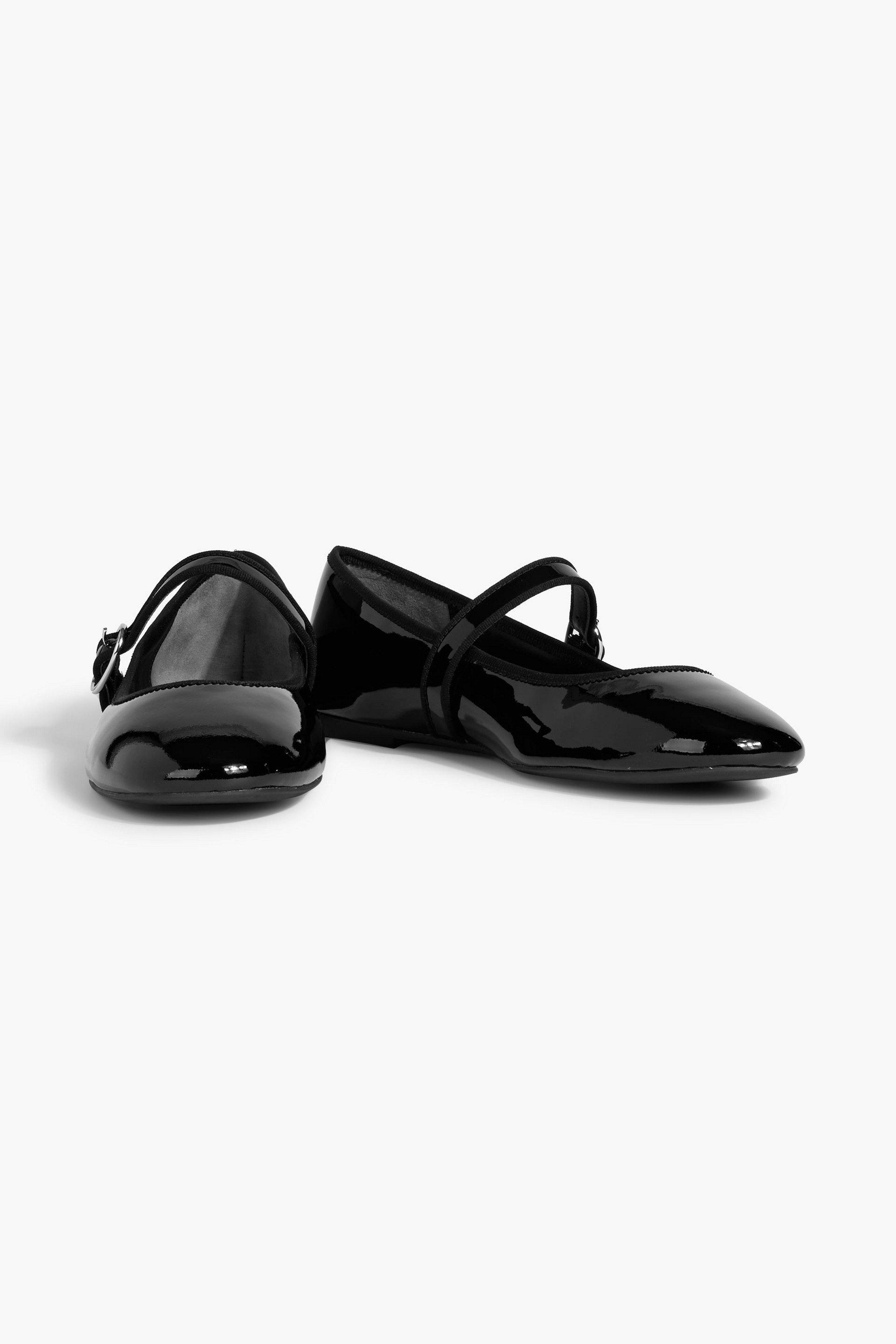 Stuart Weitzman Alice patent-leather Mary Jane flats