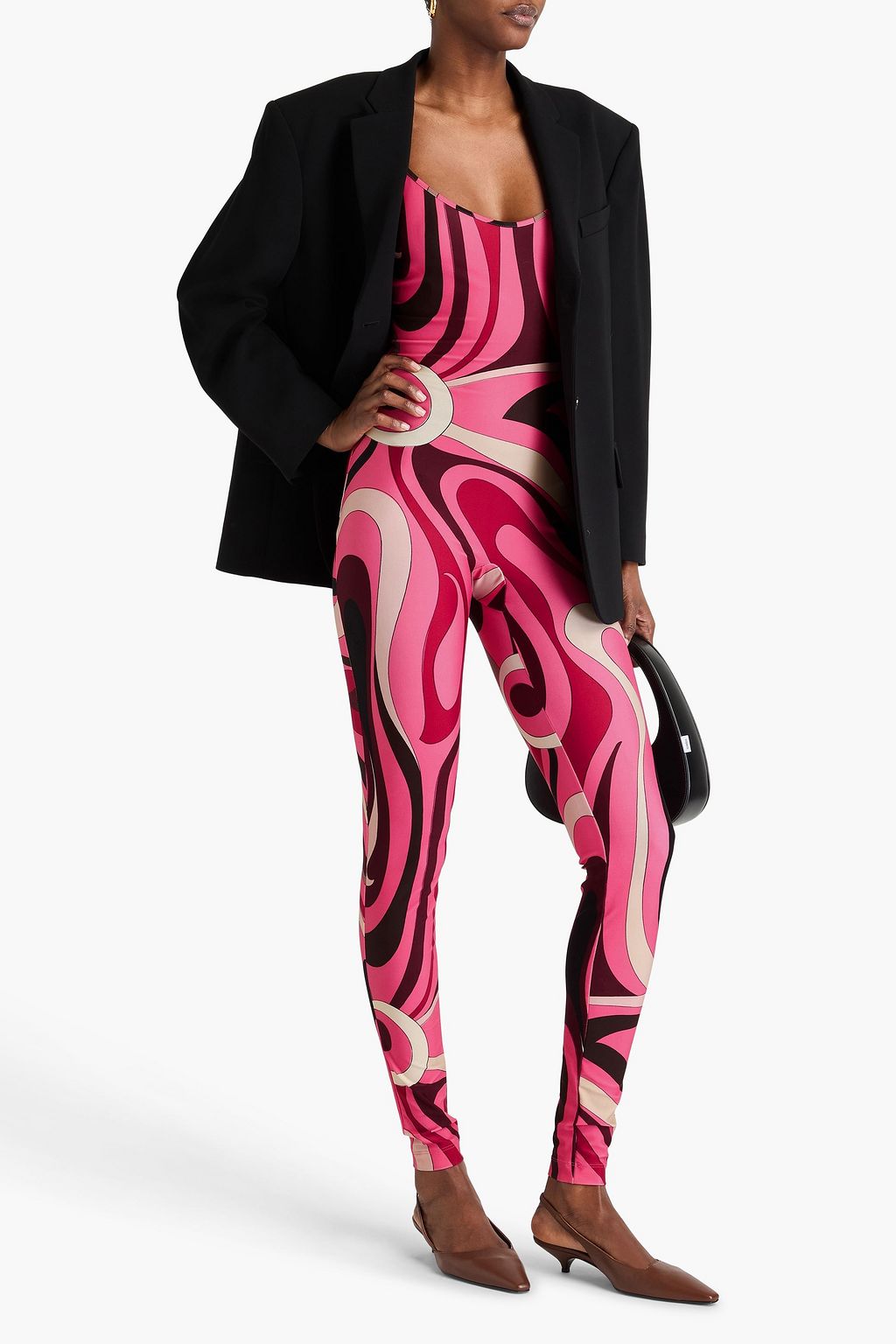 PUCCI Printed stretch-jersey jumpsuit