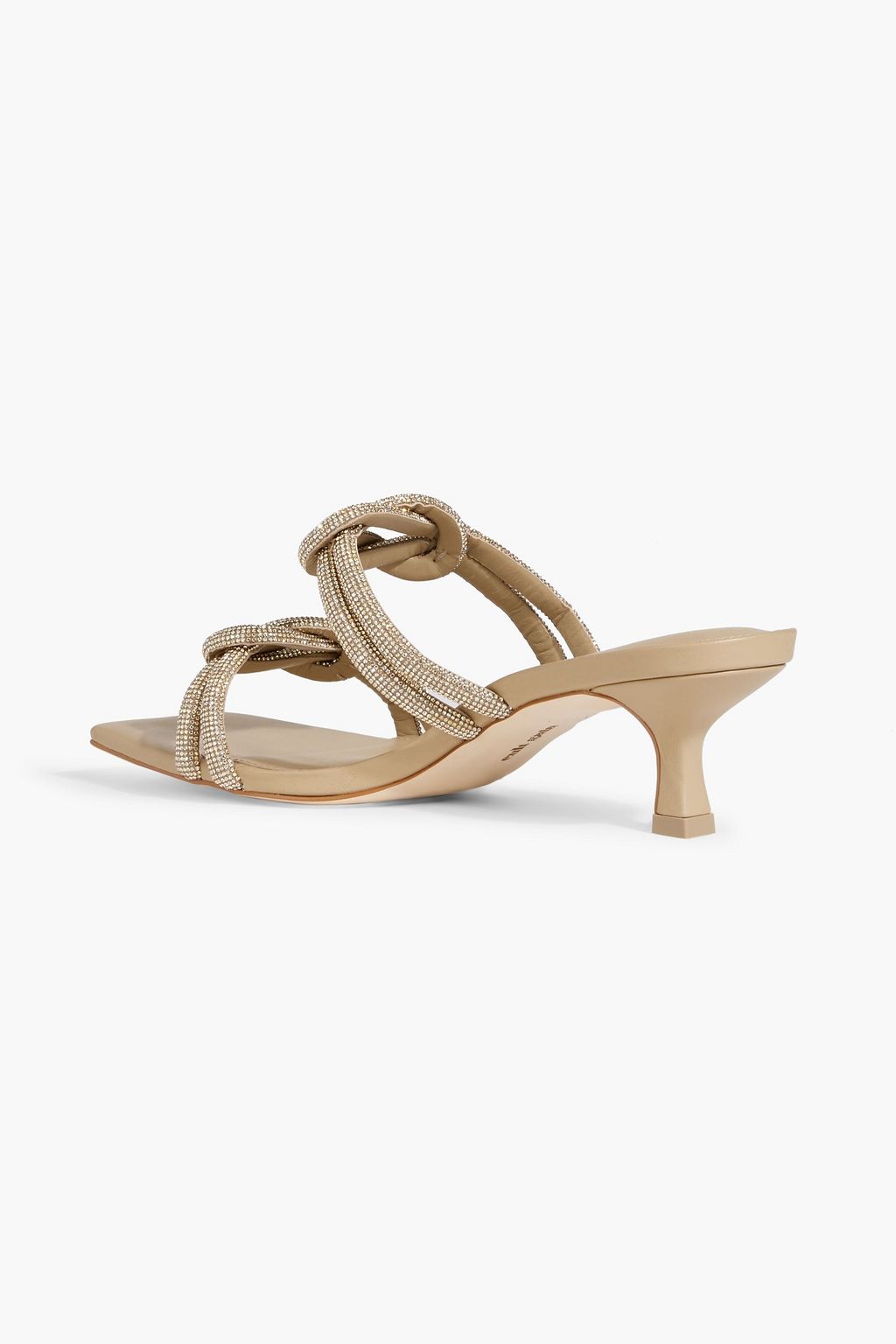 CULT GAIA Agyness crystal-embellished mules