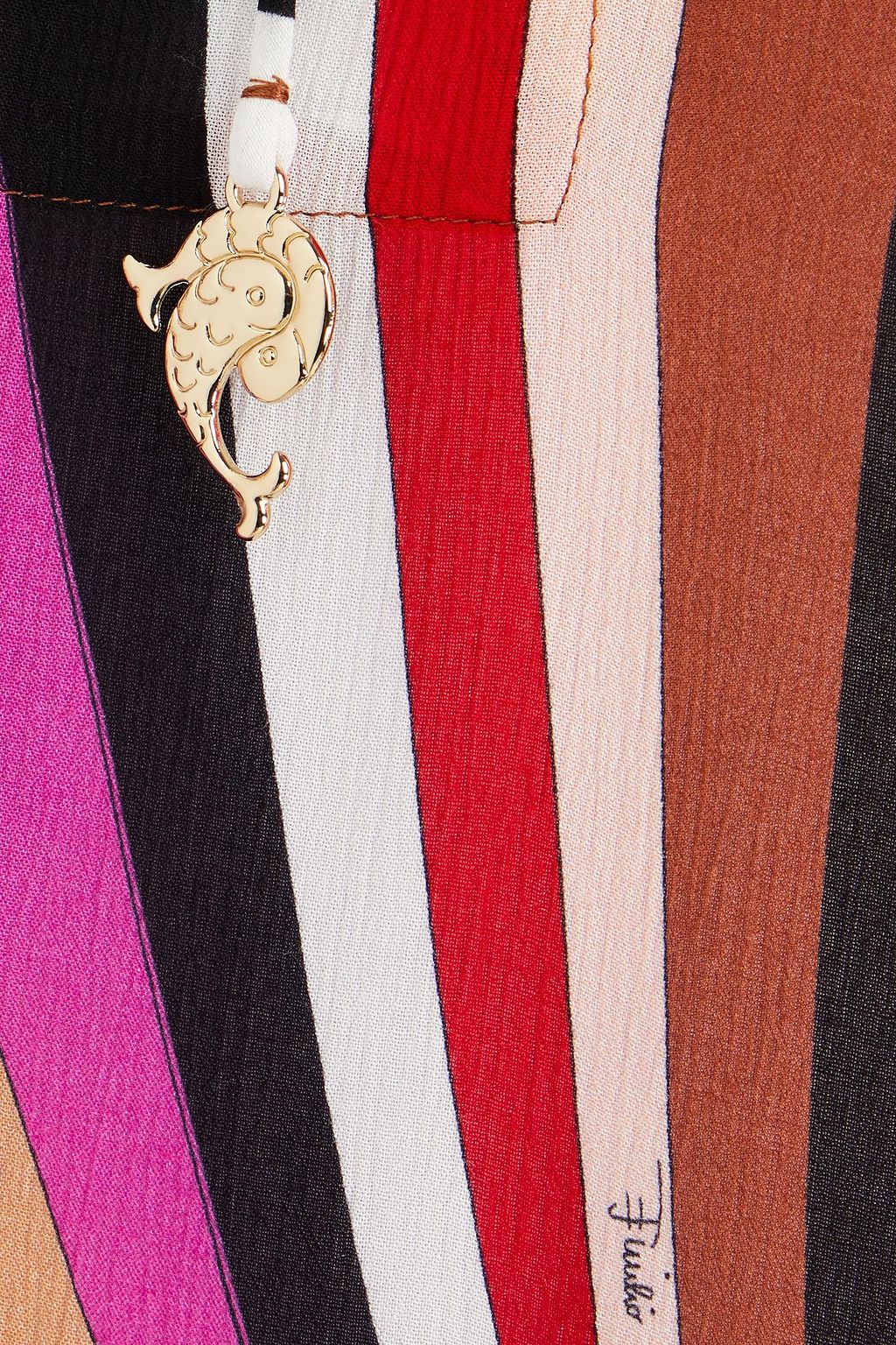 PUCCI Verzierter Kaftan aus Krepon mit Print