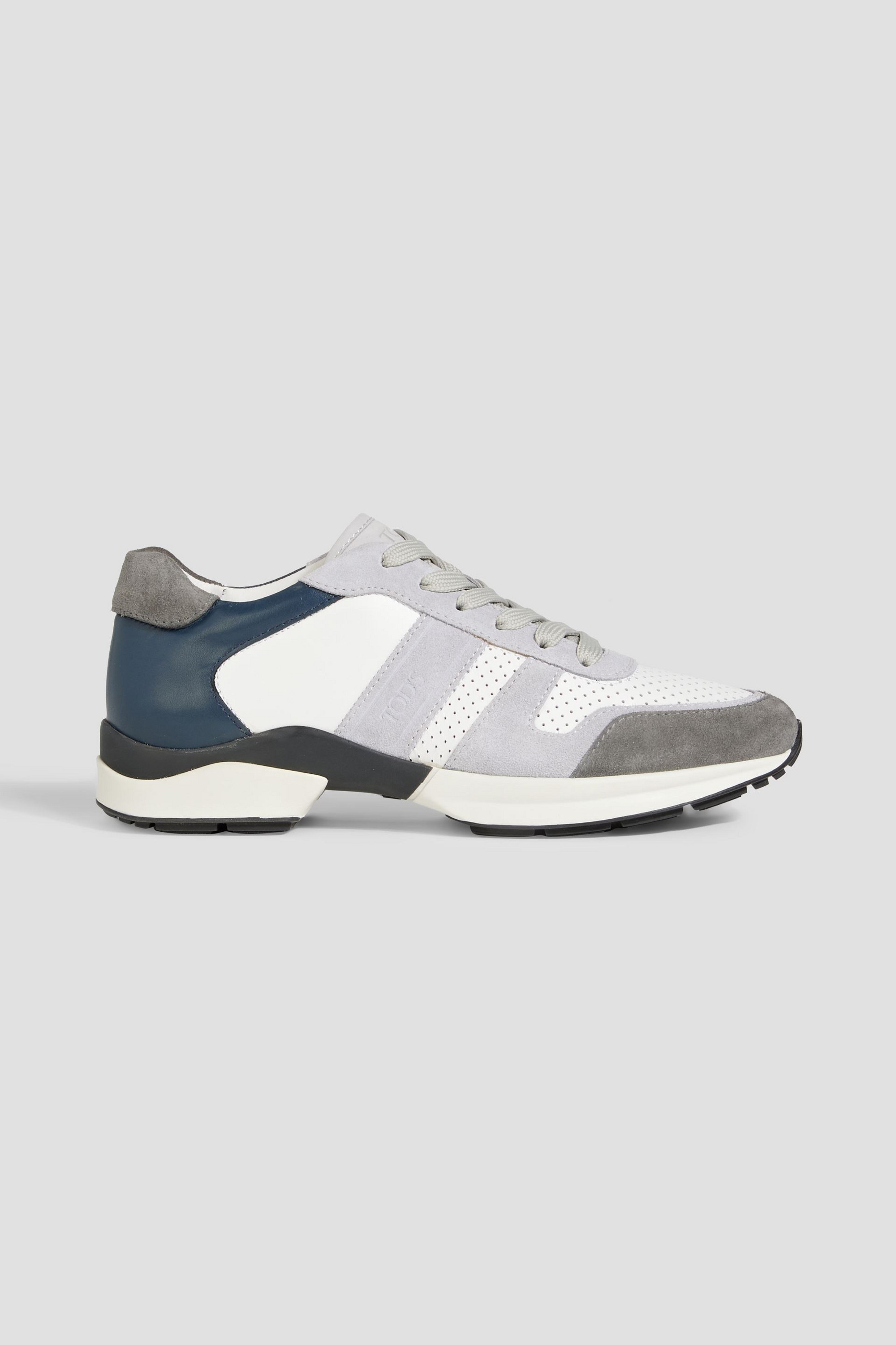 Tod's Perforated leather and suede sneakers