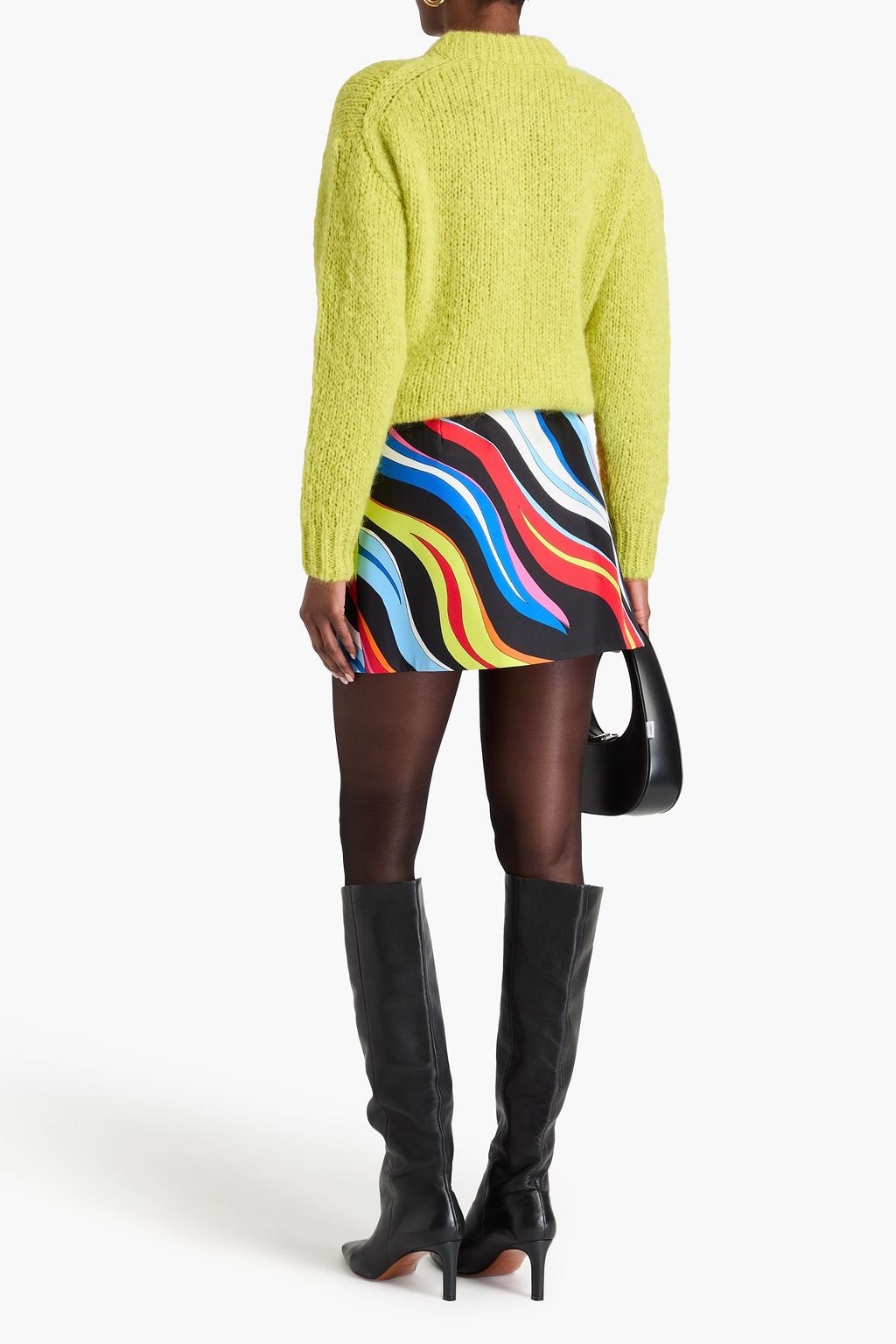 PUCCI Mini-Wickelrock aus Seiden-Twill mit Print und Verzierung