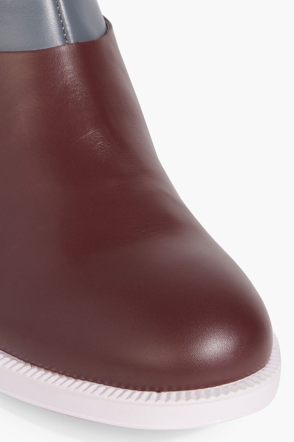 TOD'S Buckled color-block leather ankle boots