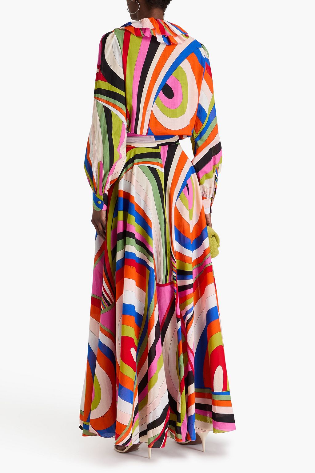 PUCCI Ruffled printed cotton maxi dress