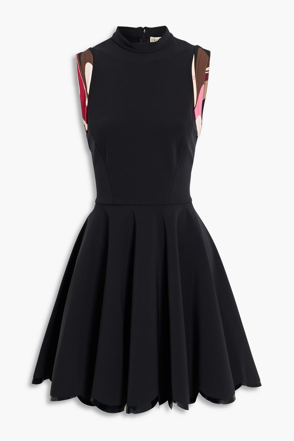 Pucci Stretch-crepe Mini Dress In Black
