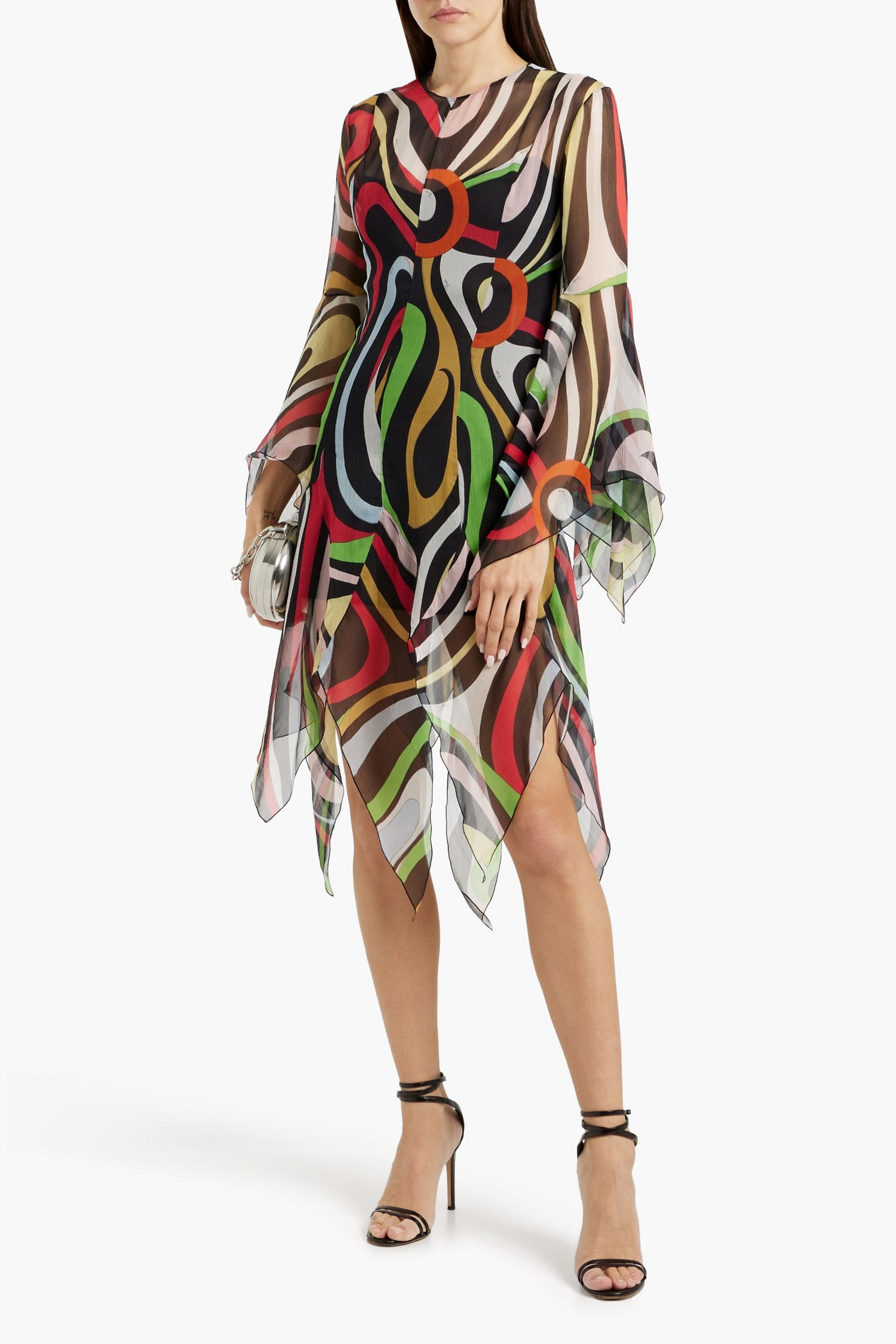 Pucci Printed silk-georgette dress
