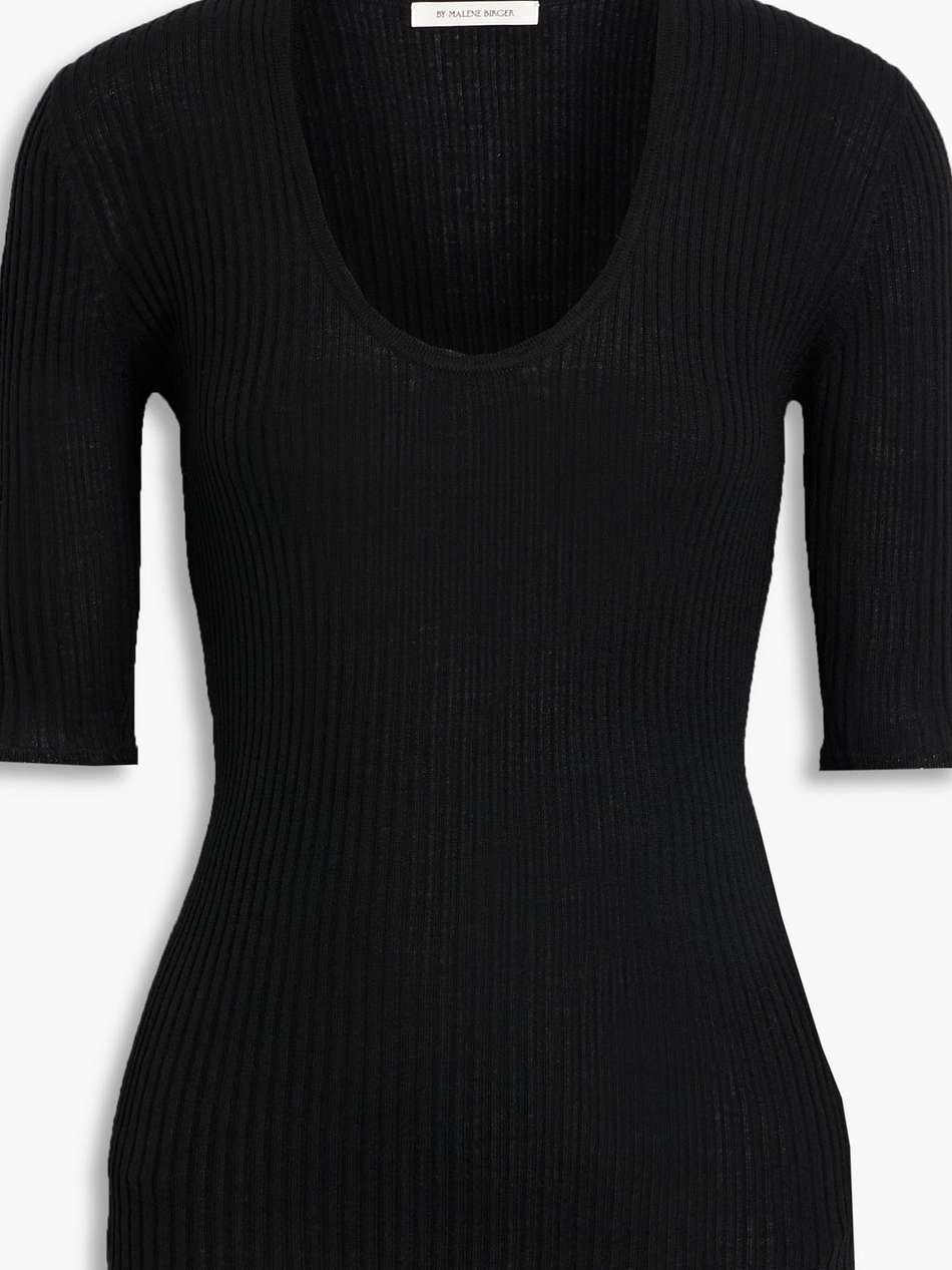 remoni ribbed merino wool top