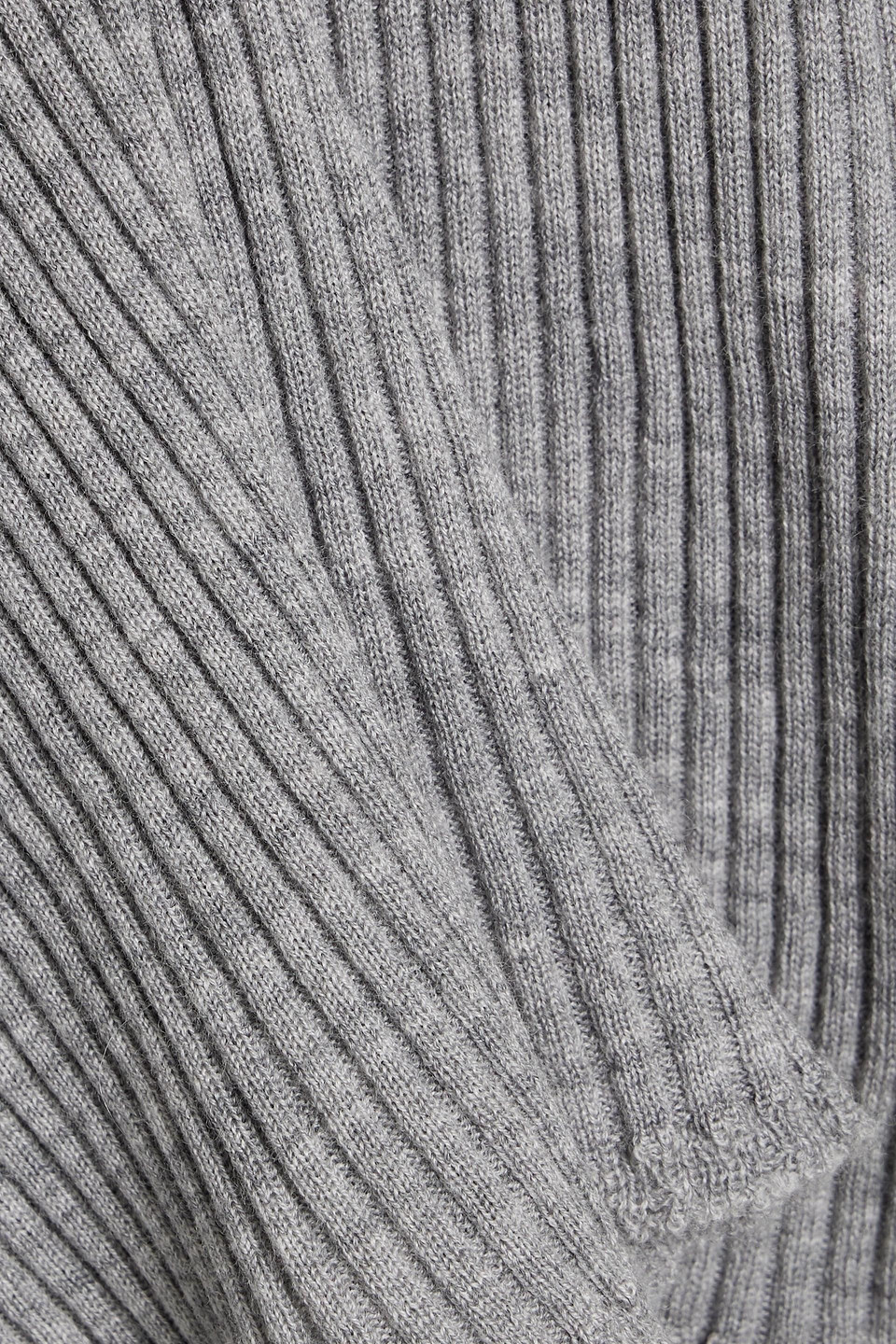 By Malene Birger Rinah Ribbed Merino Wool Sweater In Gray