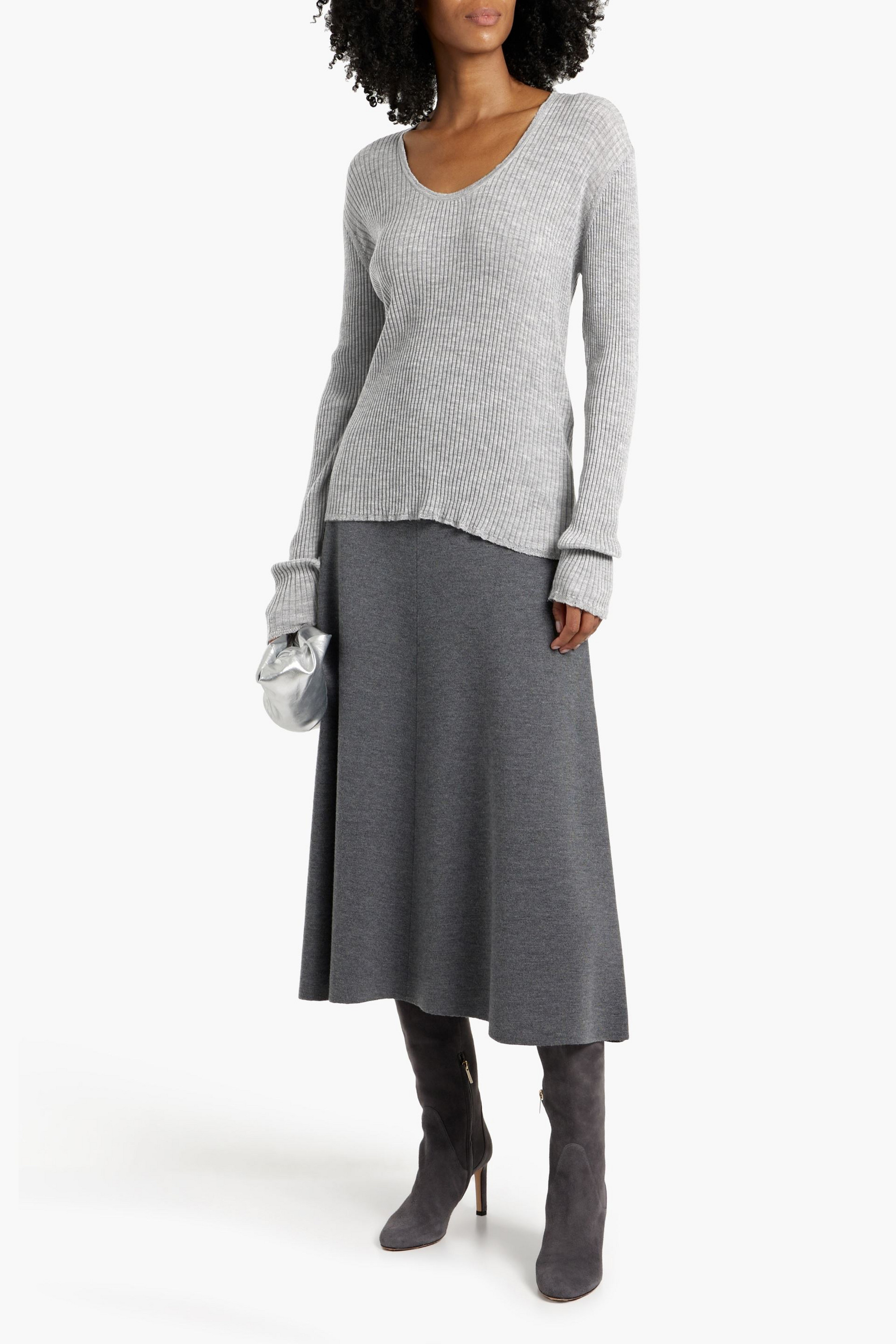 By Malene Birger Rinah ribbed merino wool sweater