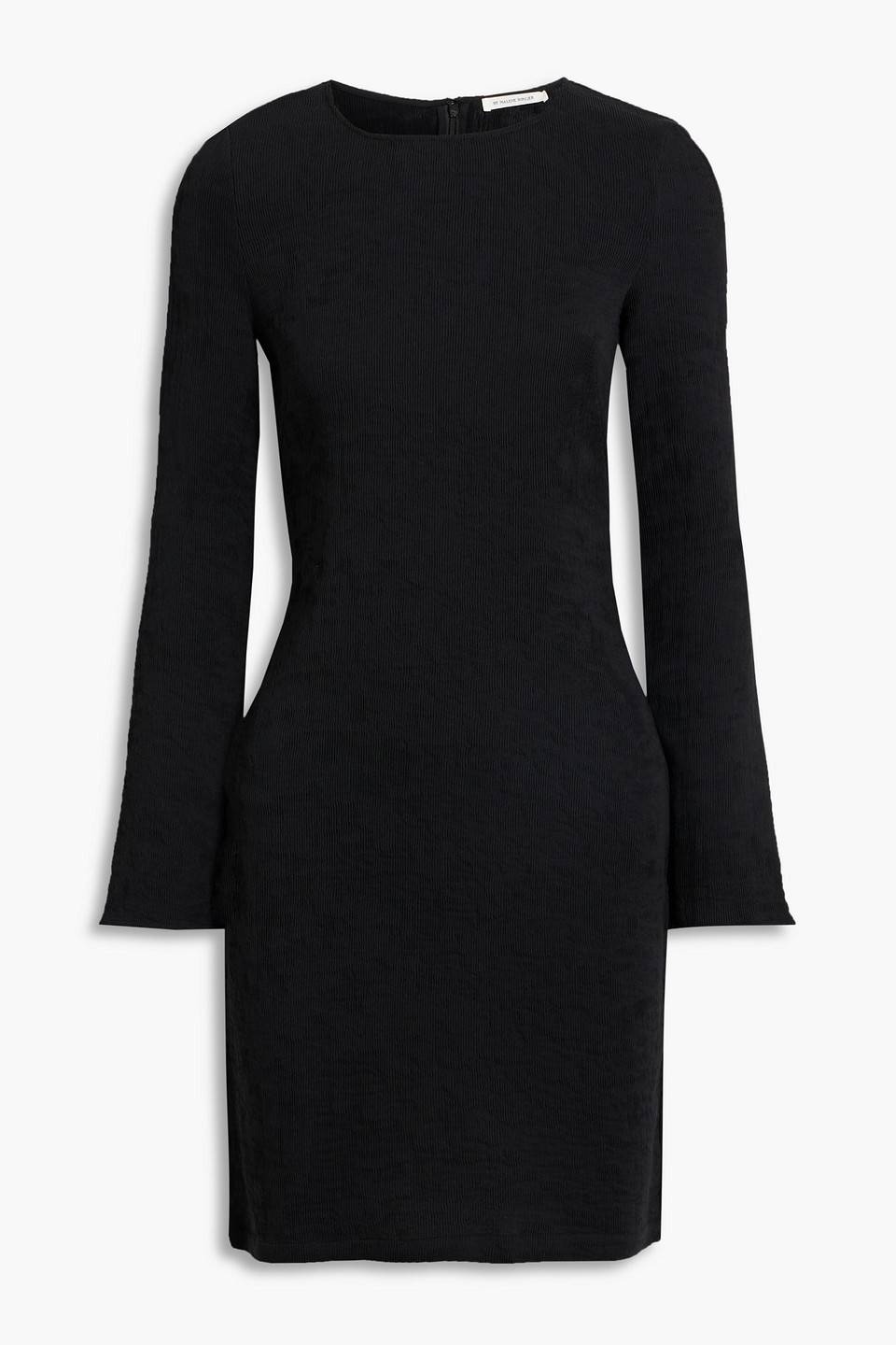 By Malene Birger Kalima Plissé-ecovero™-blend Mini Dress In Black