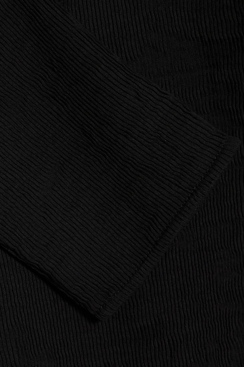 BY MALENE BIRGER Simone asymmetric plissé-EcoVero™-blend top