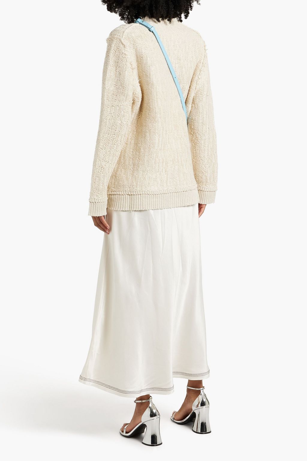 MAISON MARGIELA Distressed hemp and cotton-blend sweater