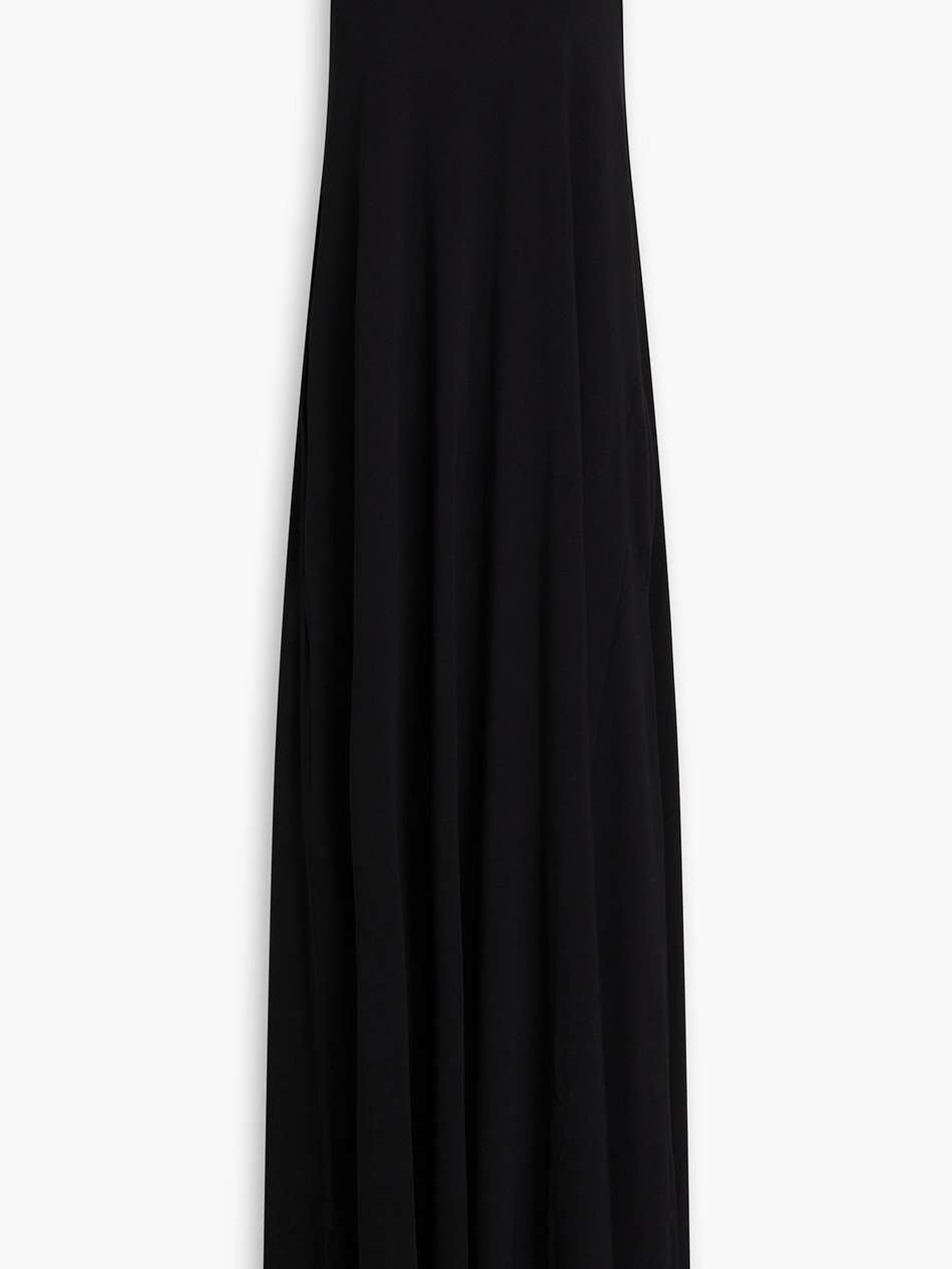 stretch-lyocell and cotton-blend jersey maxi dress