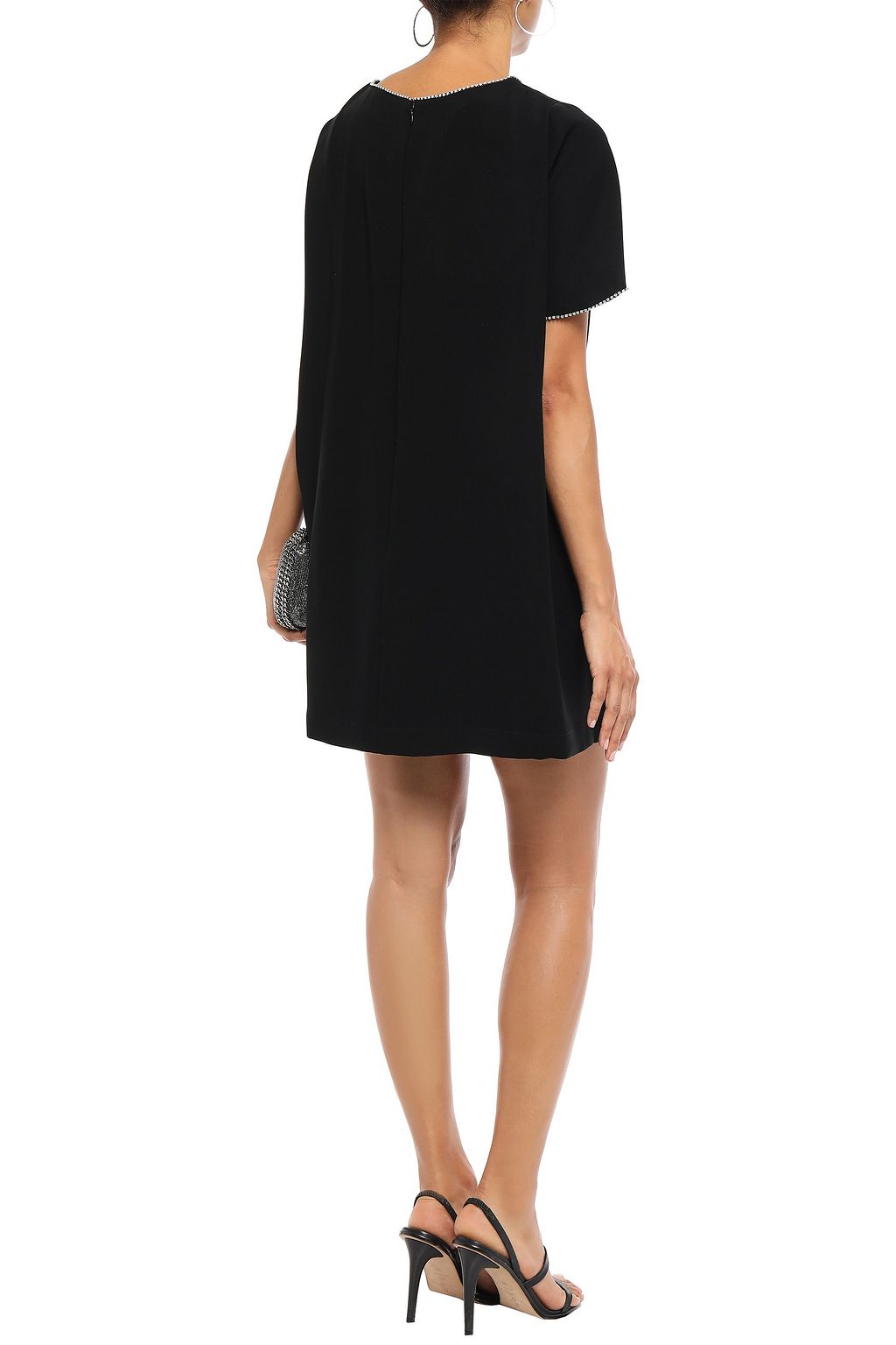 MCQ ALEXANDER MCQUEEN Crystal-embellished cady mini dress