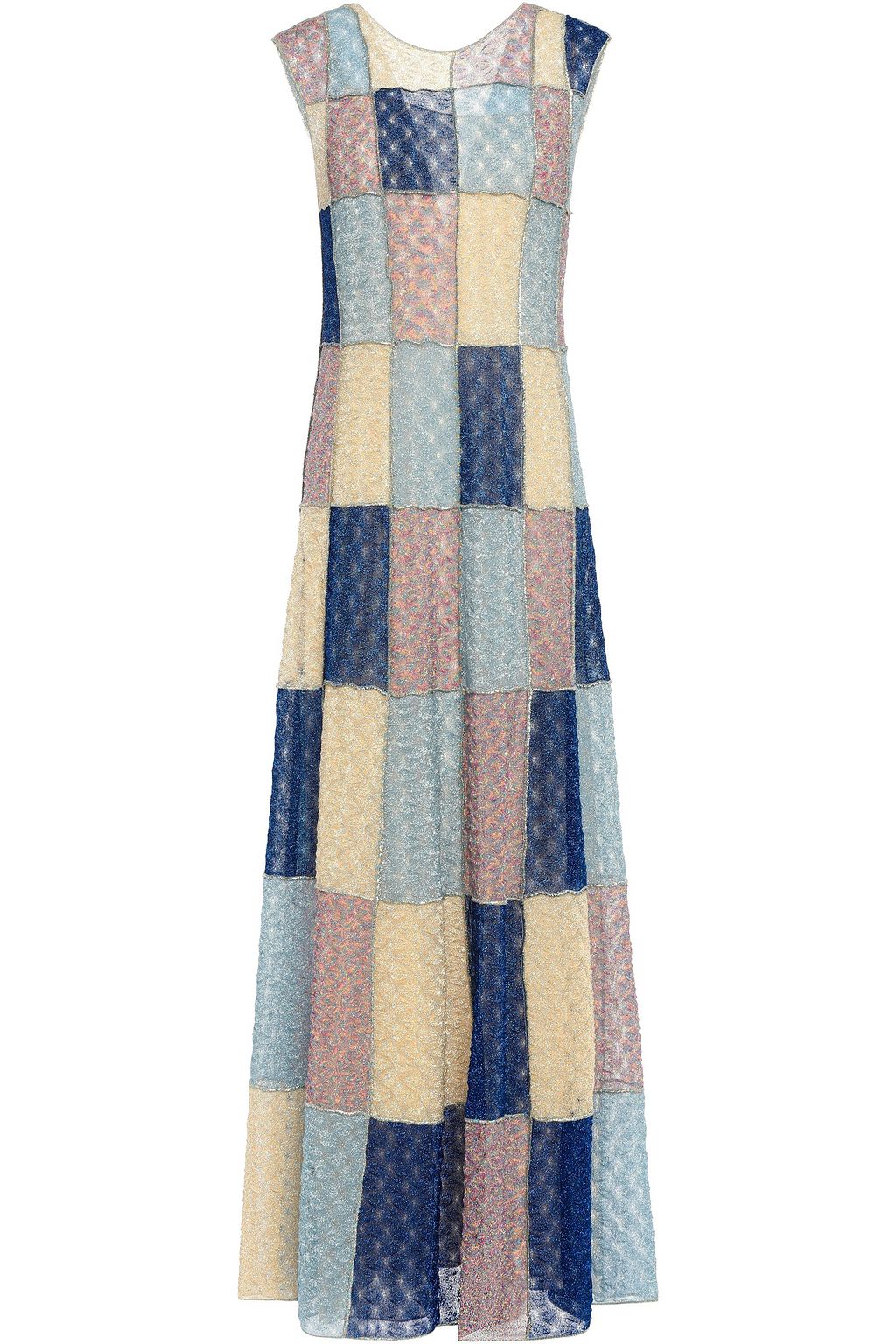 crochet knit maxi dress