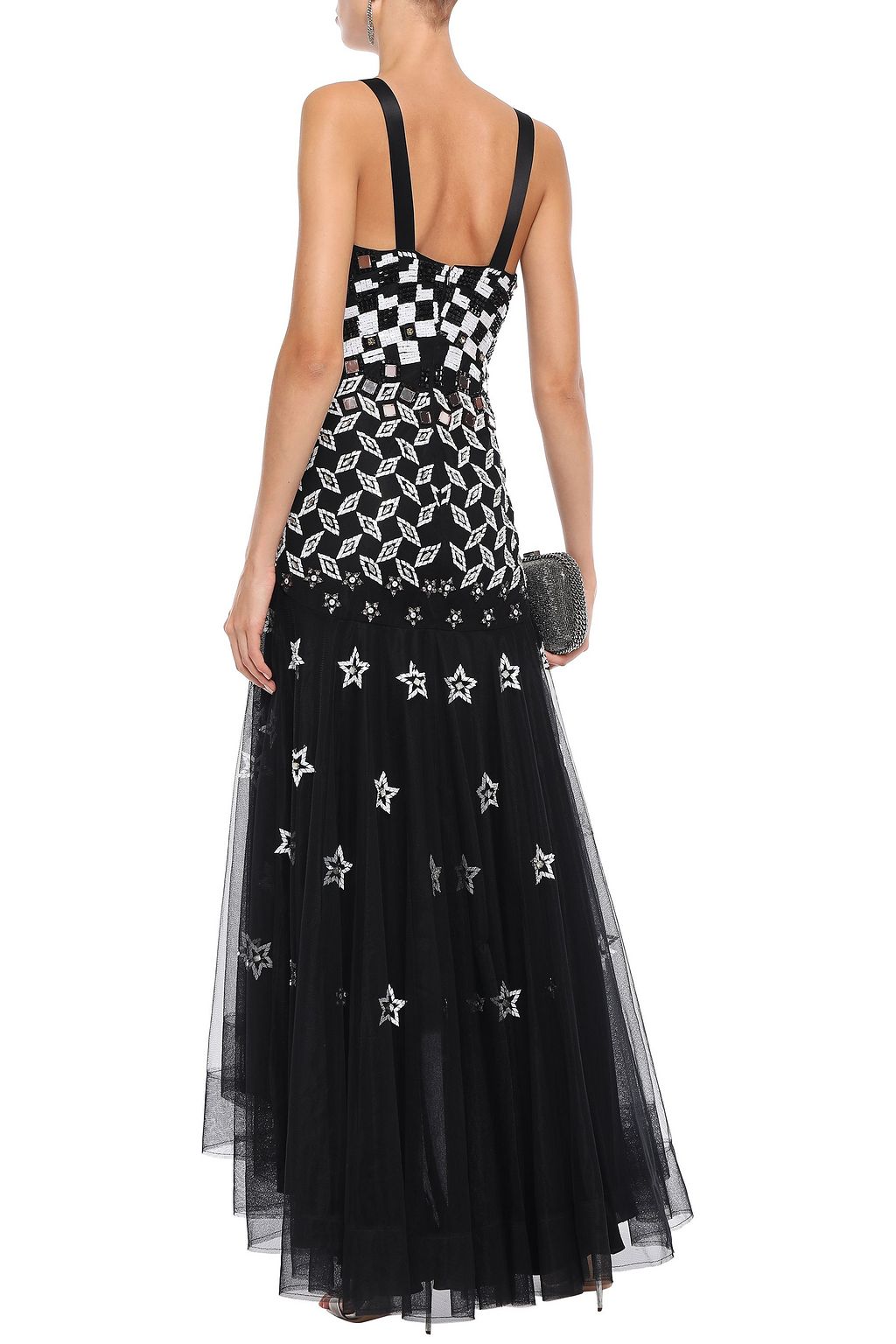 TEMPERLEY LONDON Splendour asymmetric embellished tulle midi dress
