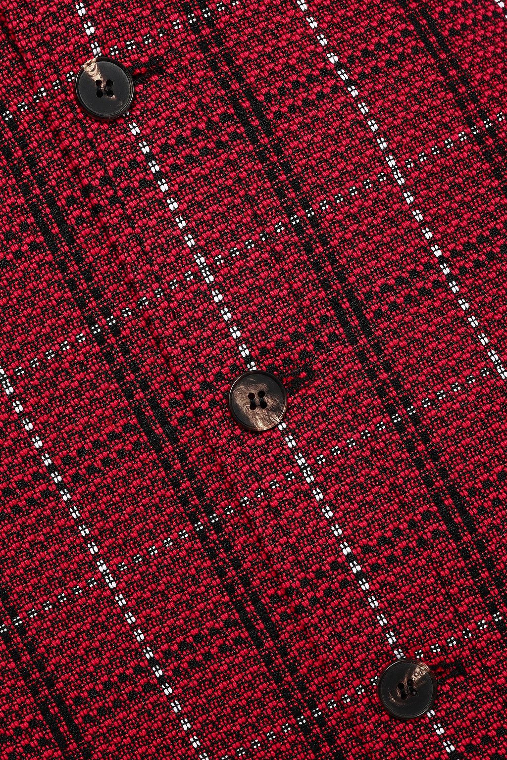 MCQ ALEXANDER MCQUEEN Button-detailed checked woven mini skirt