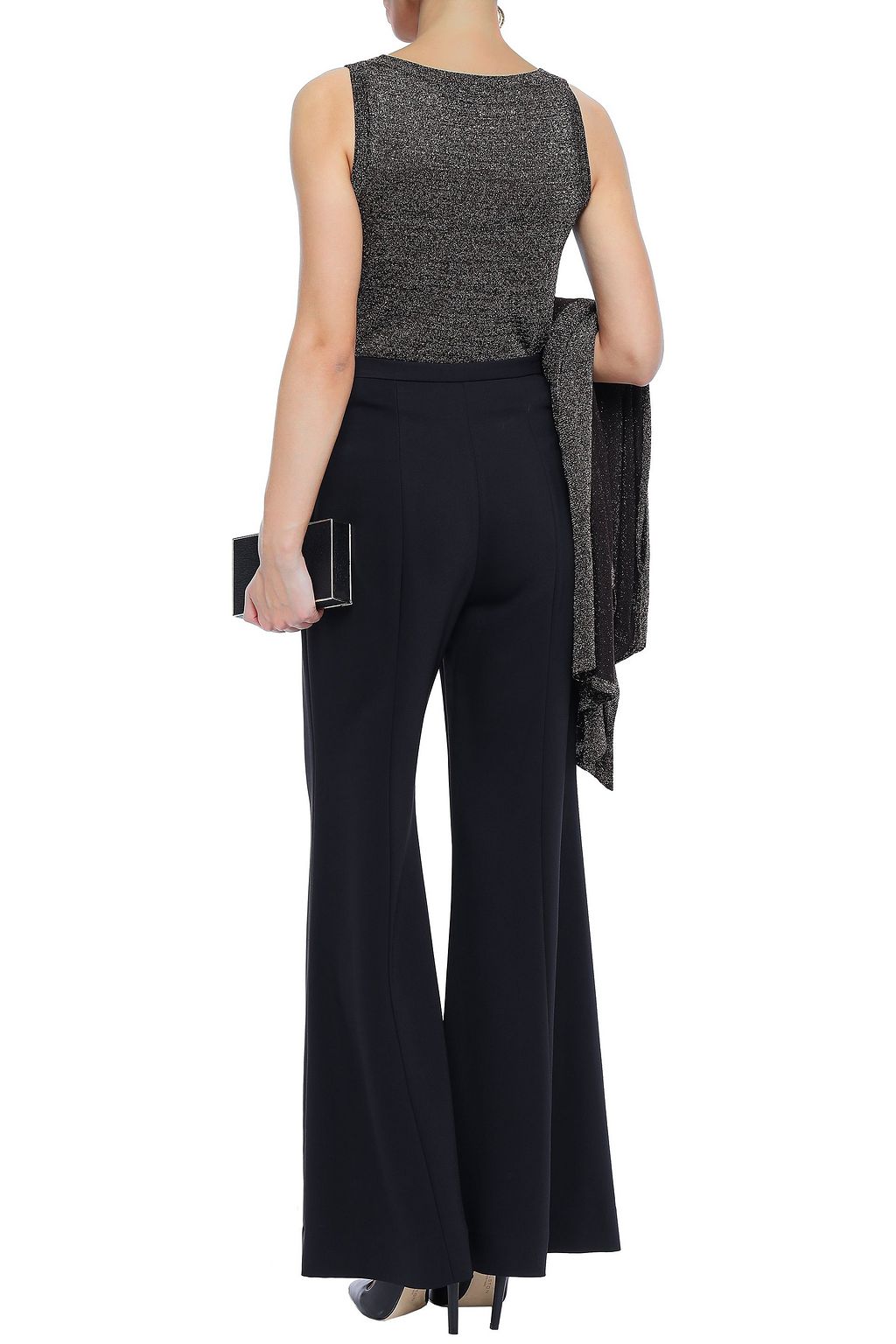 MISSONI Metallic crochet-knit tank