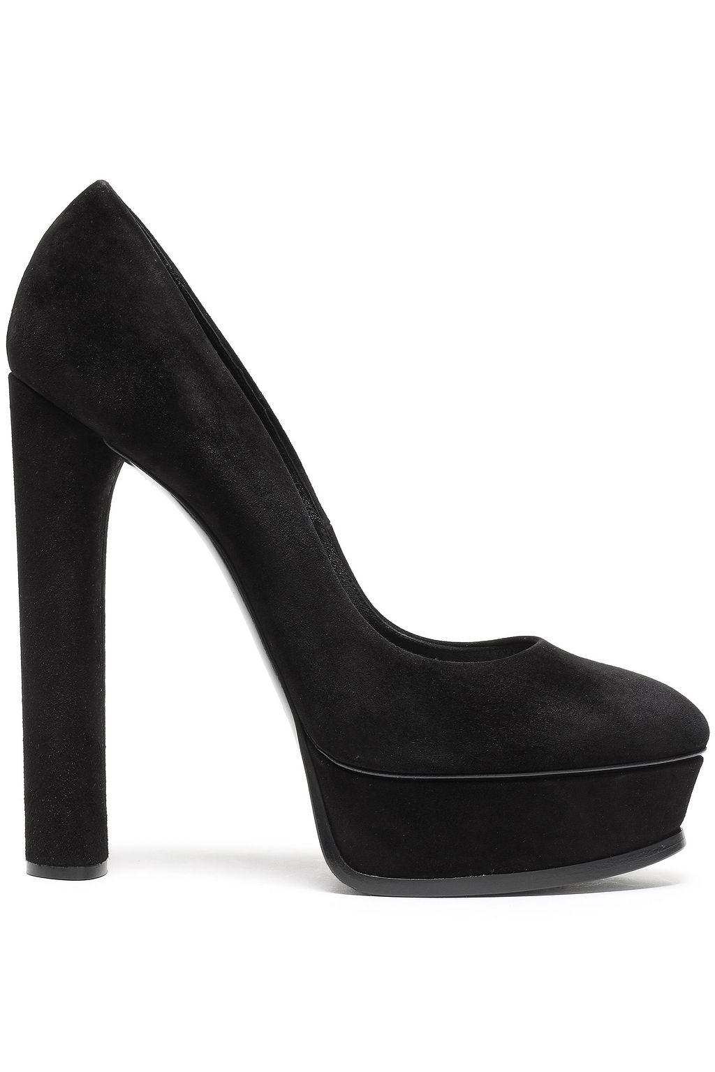 Black Suede platform pumps | Sale up to 