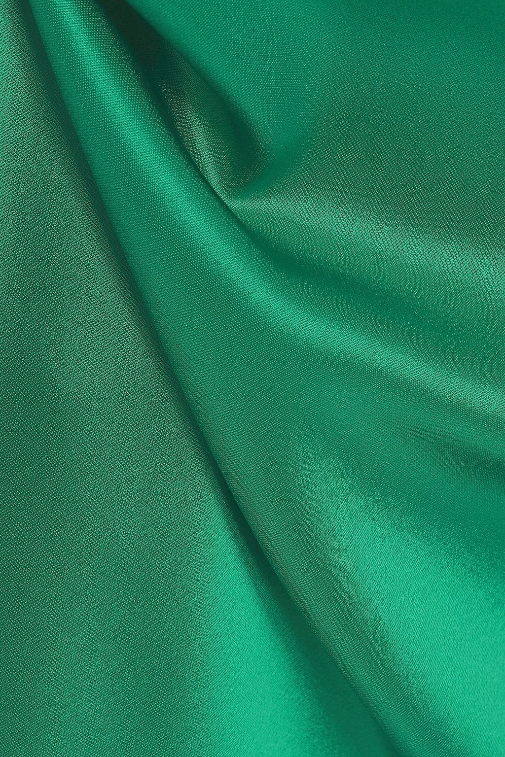 RACIL Zsa Zsa satin and chiffon midi slip dress
