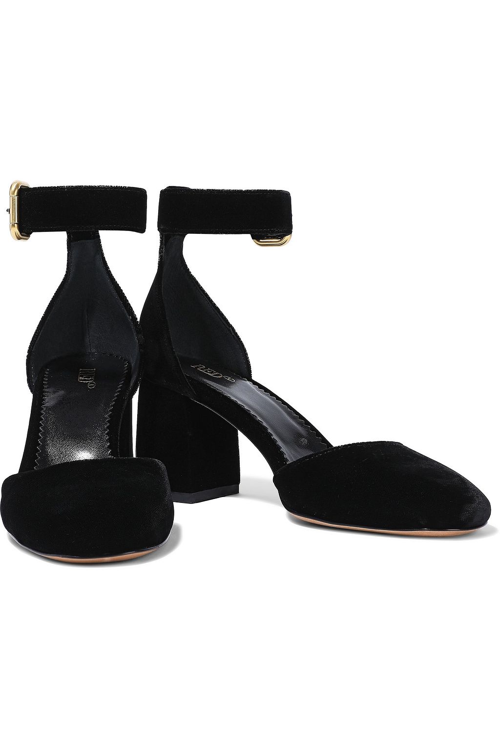 RED(V) Velvet pumps
