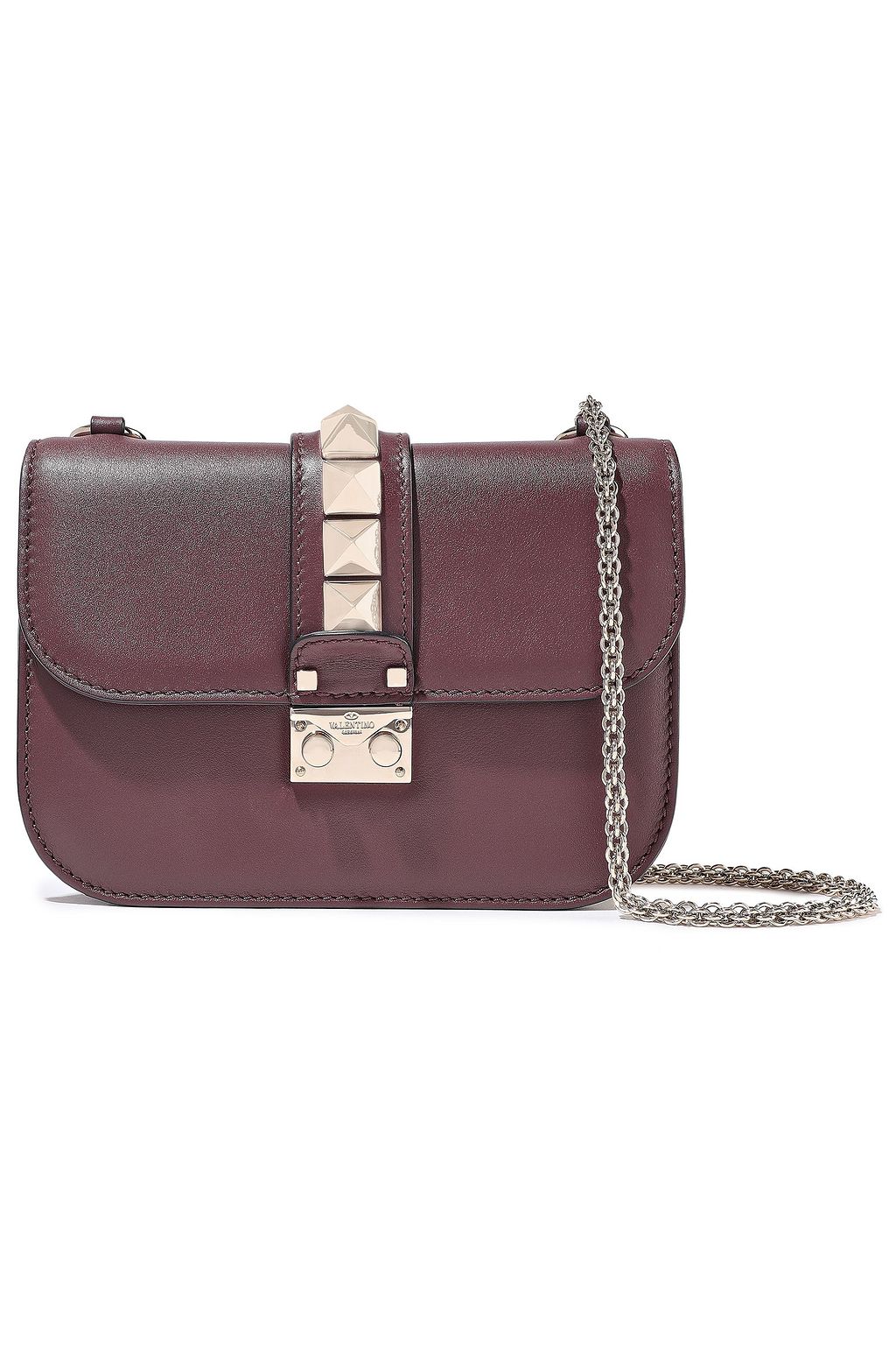 valentino lock small leather shoulder bag