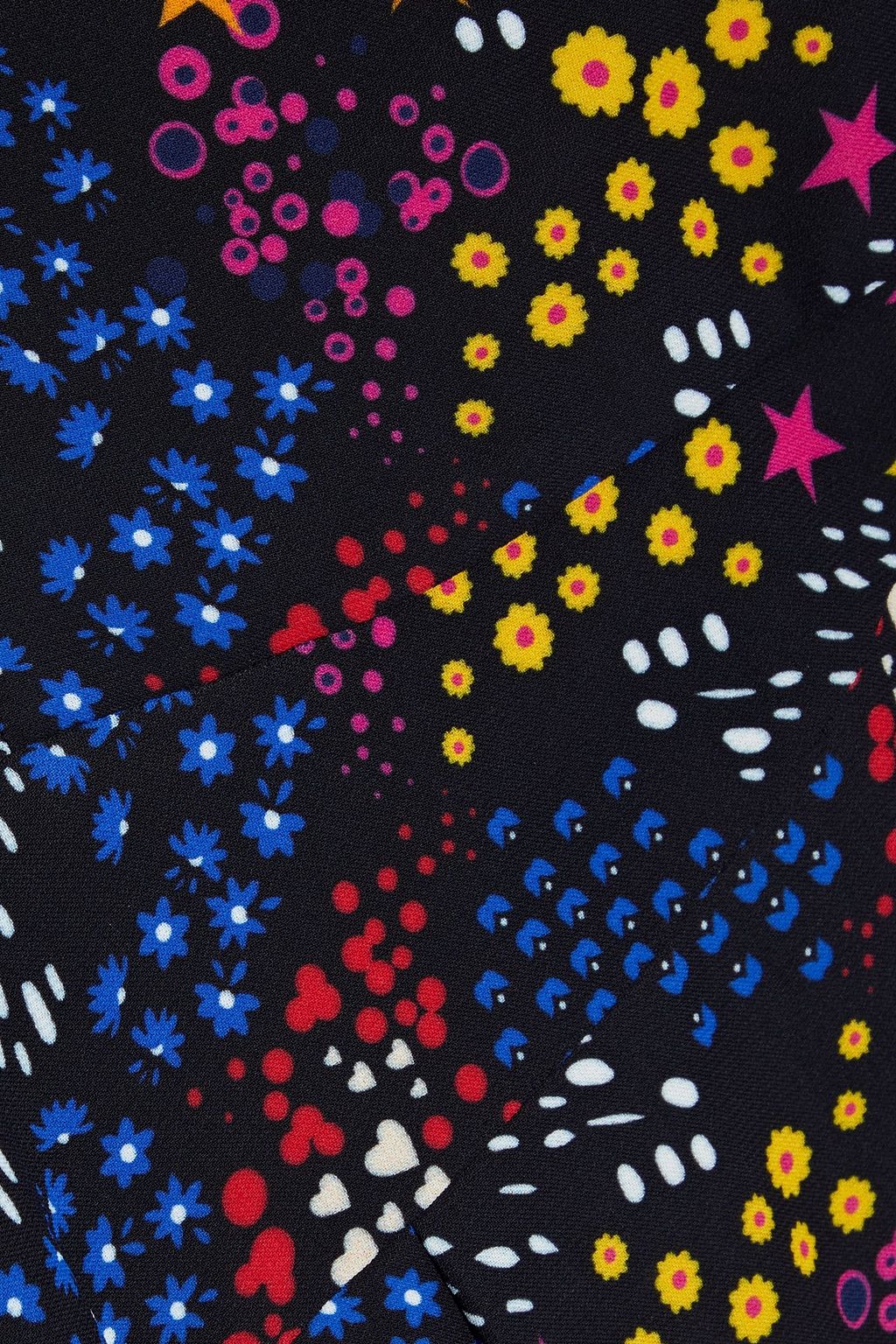CAROLINA HERRERA Wrap-effect printed crepe de chine dress