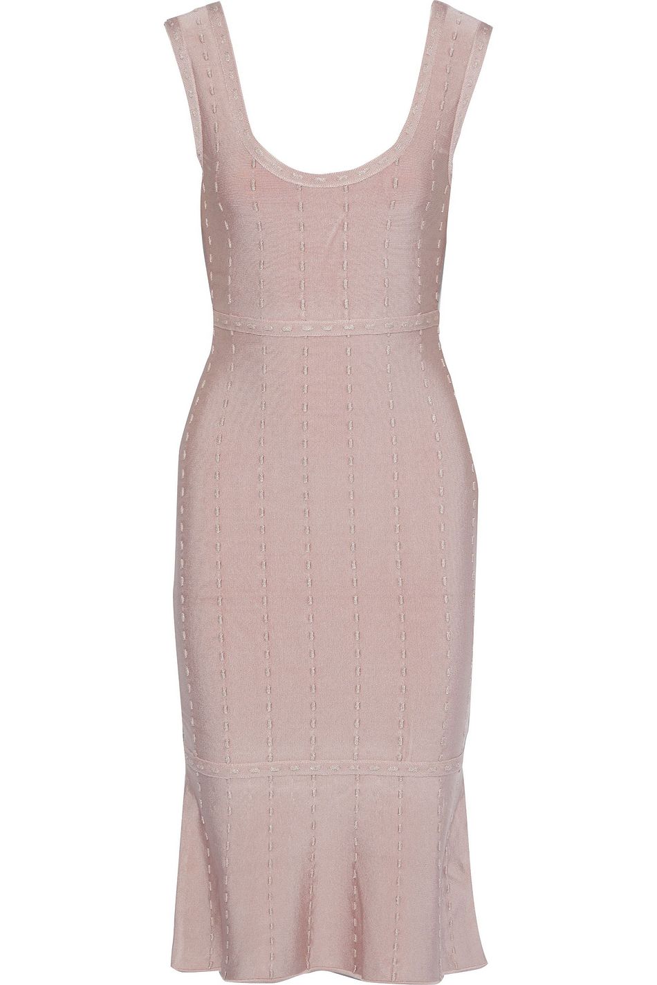 blush bandage dress