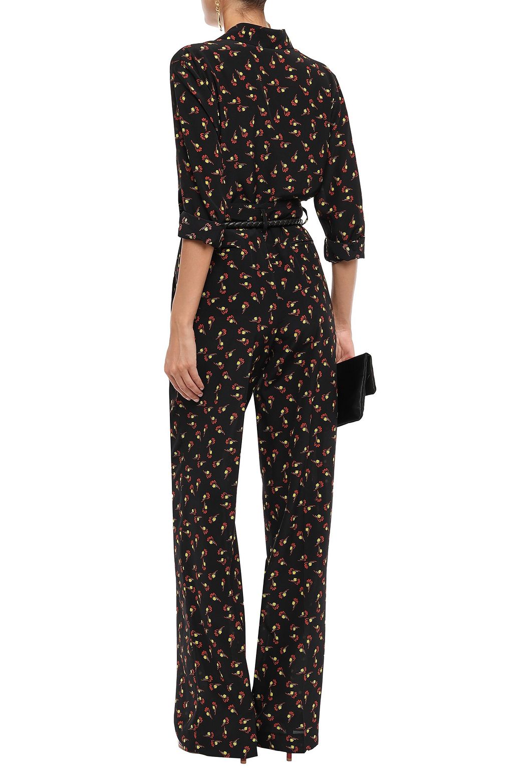 ETRO Printed silk crepe de chine wide-leg pants