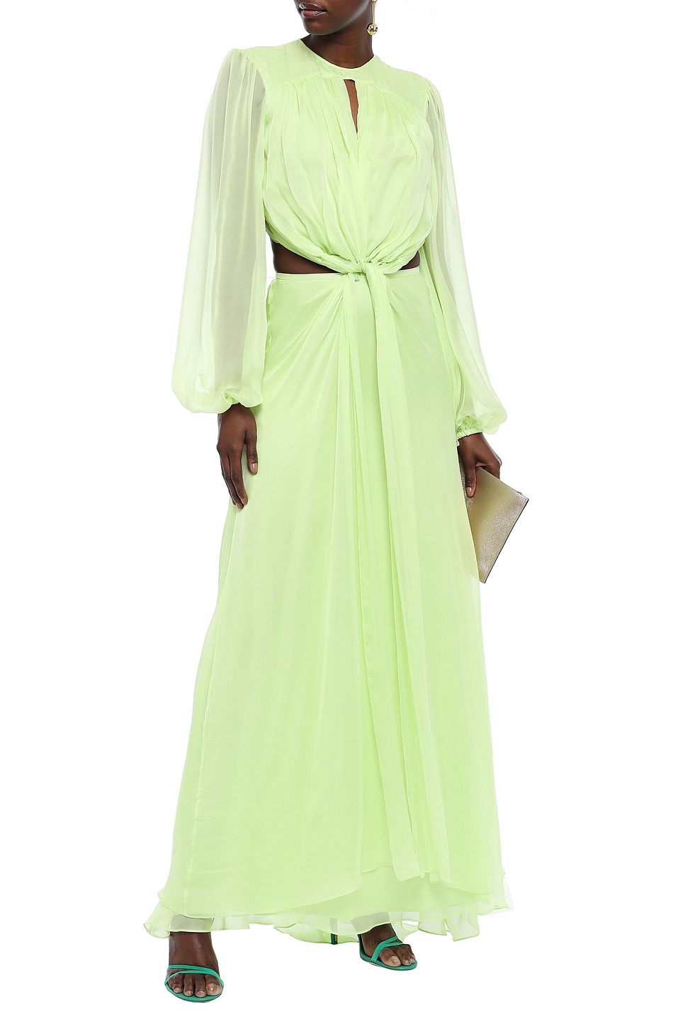 open maxi dress