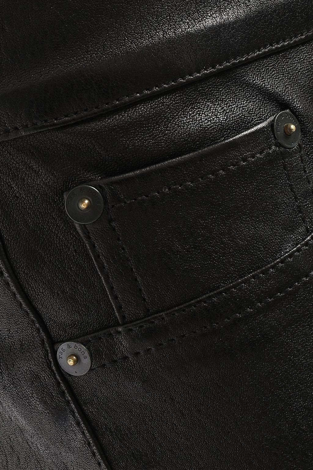 RAG & BONE Leather skinny pants