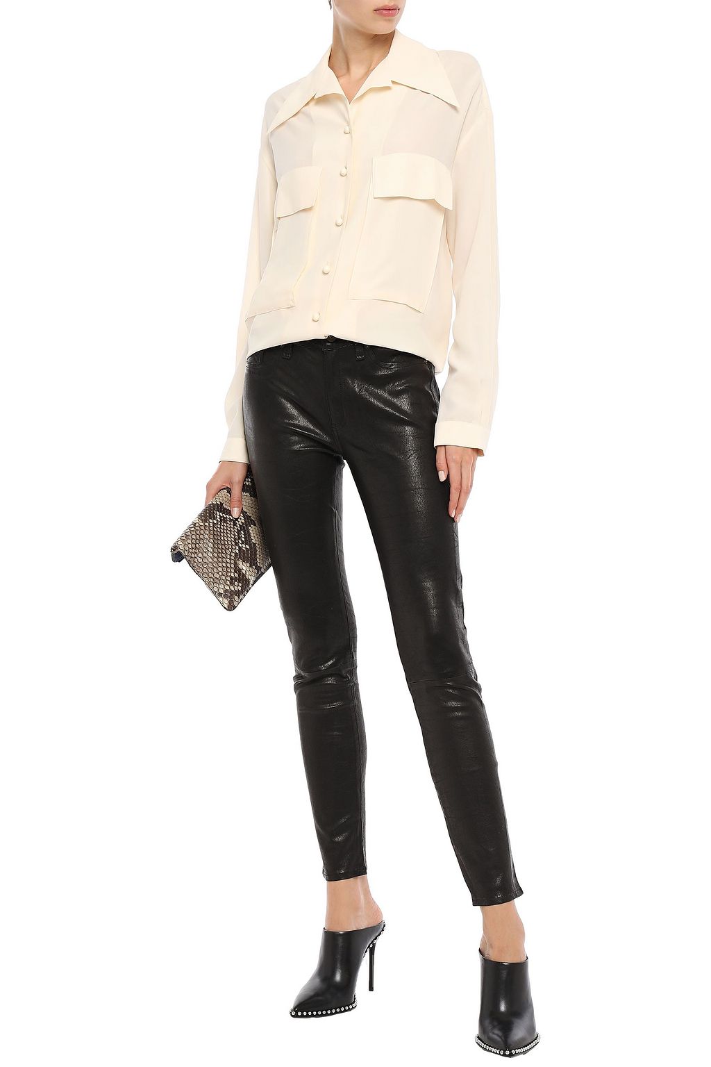 RAG & BONE Leather skinny pants