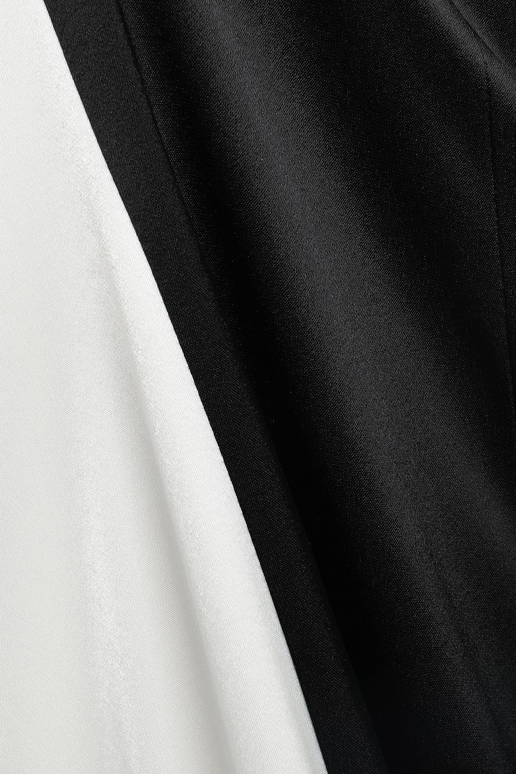 RACIL Marilyn two-tone satin maxi slip dress