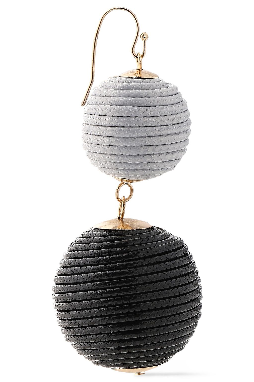 KENNETH JAY LANE Gold-plated cord earrings