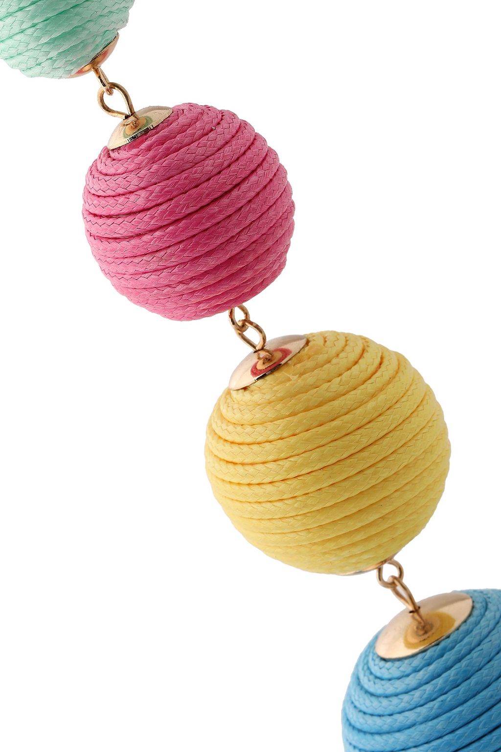 KENNETH JAY LANE Gold-plated cord earrings