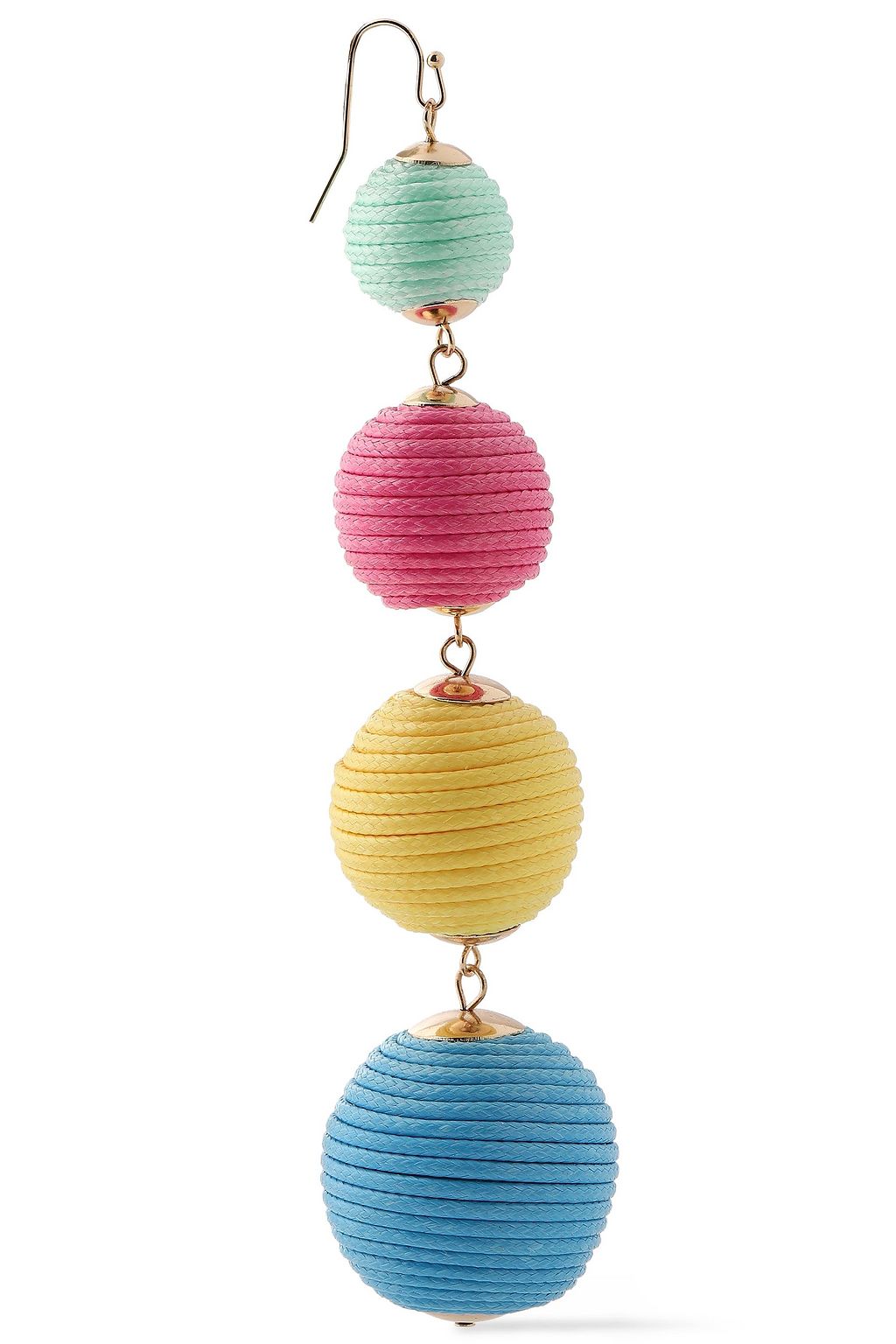 KENNETH JAY LANE Gold-plated cord earrings