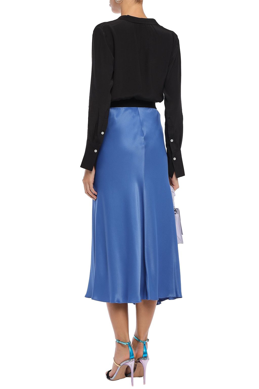 BY MALENE BIRGER Satin-crepe midi skirt