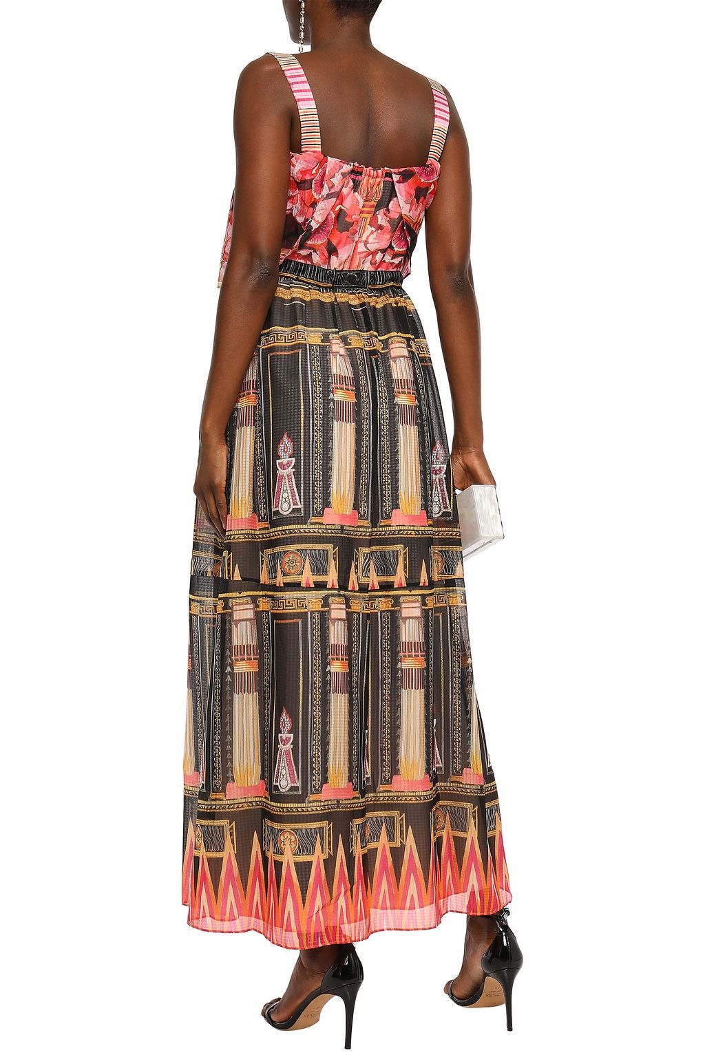 TEMPERLEY LONDON Athena layered printed voile maxi dress