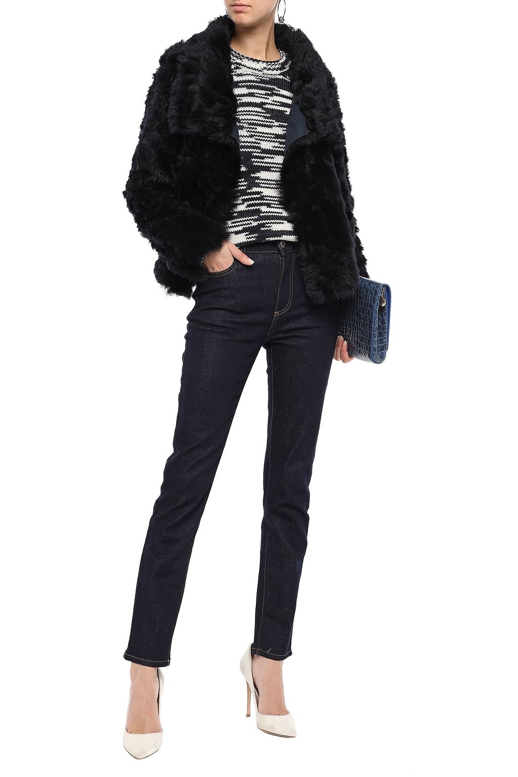 METEO BY YVES SALOMON Reversible shearling jacket