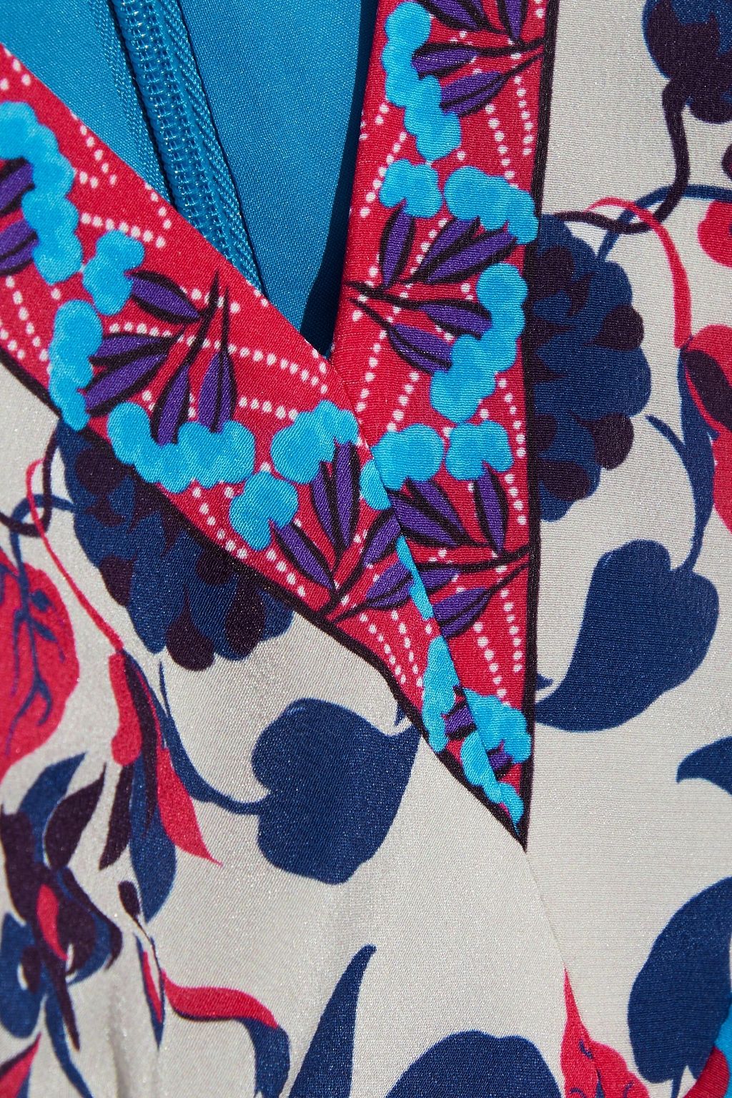 SALONI Colette floral-print silk crepe de chine mini dress