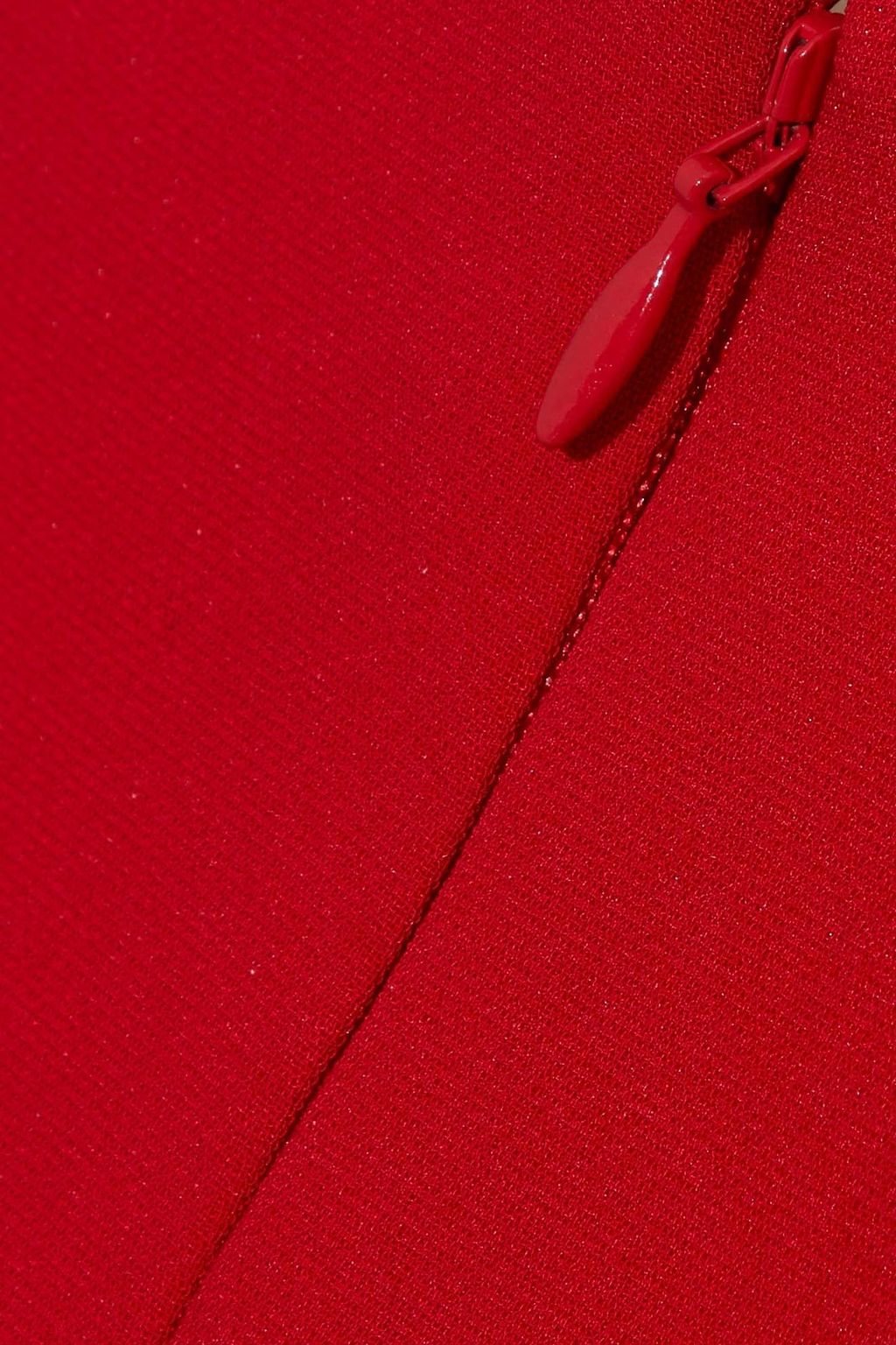 CINQ À SEPT Fluted strapless crepe midi dress
