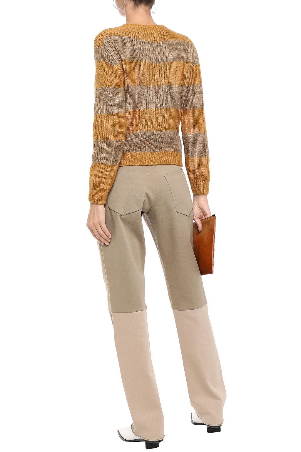 MASSCOB Adel striped alpaca-blend sweater