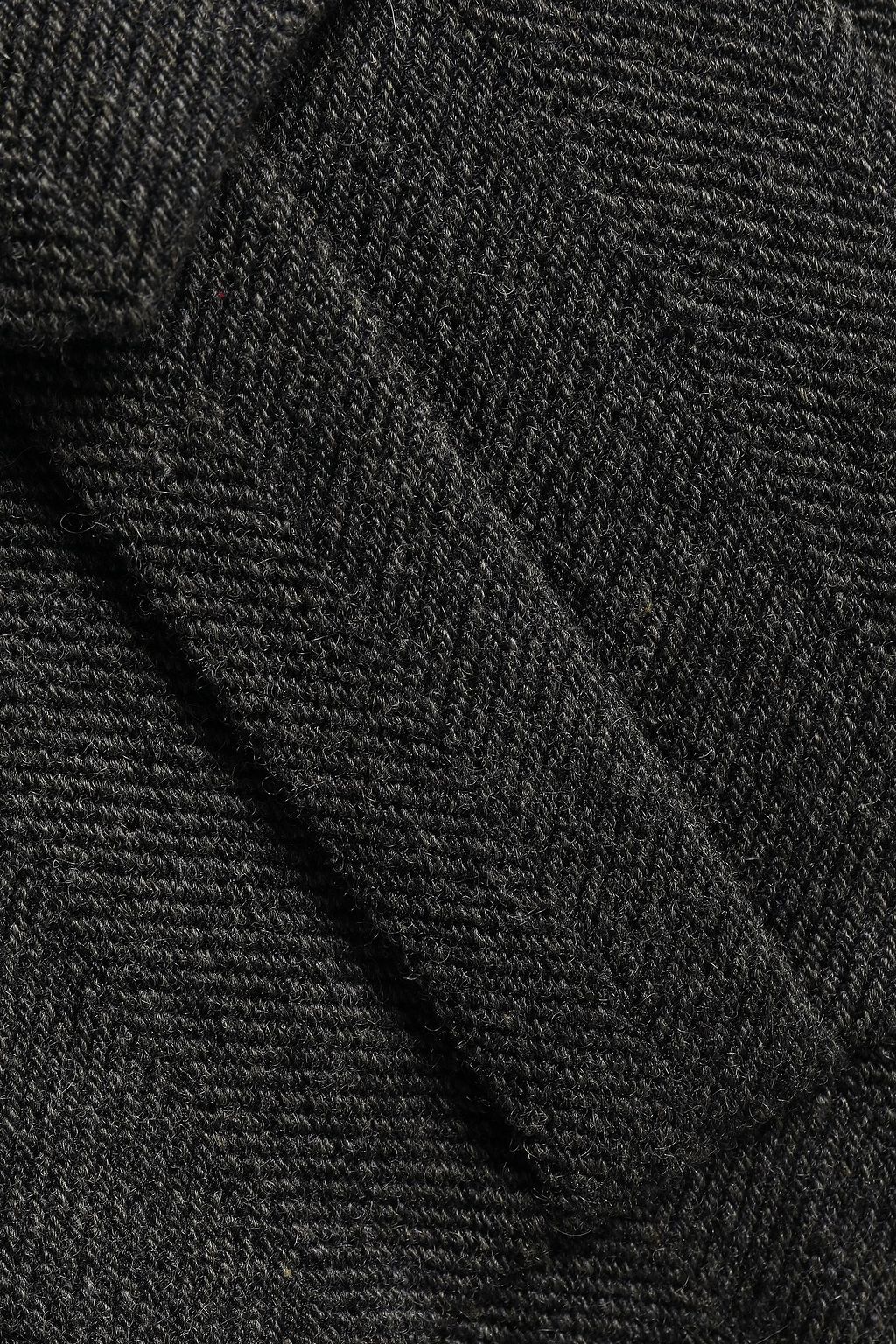 MASSCOB Doyle buckled herringbone wool and linen-blend jacket